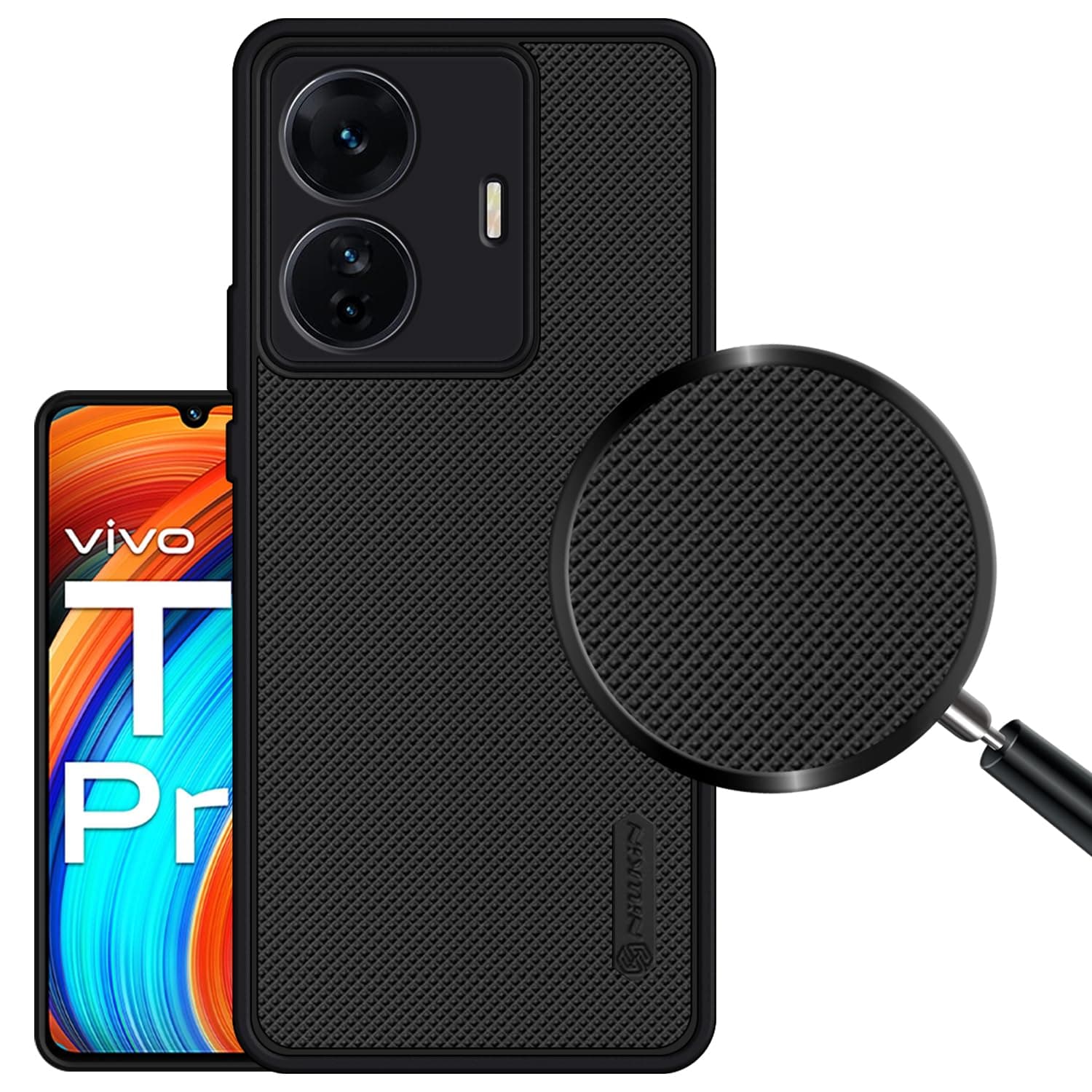 VIDO Super Frosted Raised Camera Protect Soft Back Case Cover for Vivo T1 Pro 5G / iQOO Z6 Pro 5G