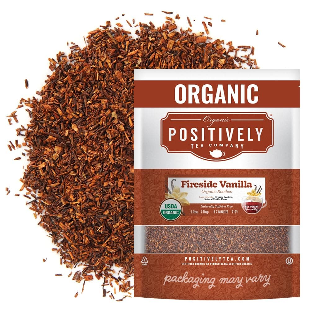 Fireside Vanilla Rooibos Tea, Loose Leaf, 16 Ounce
