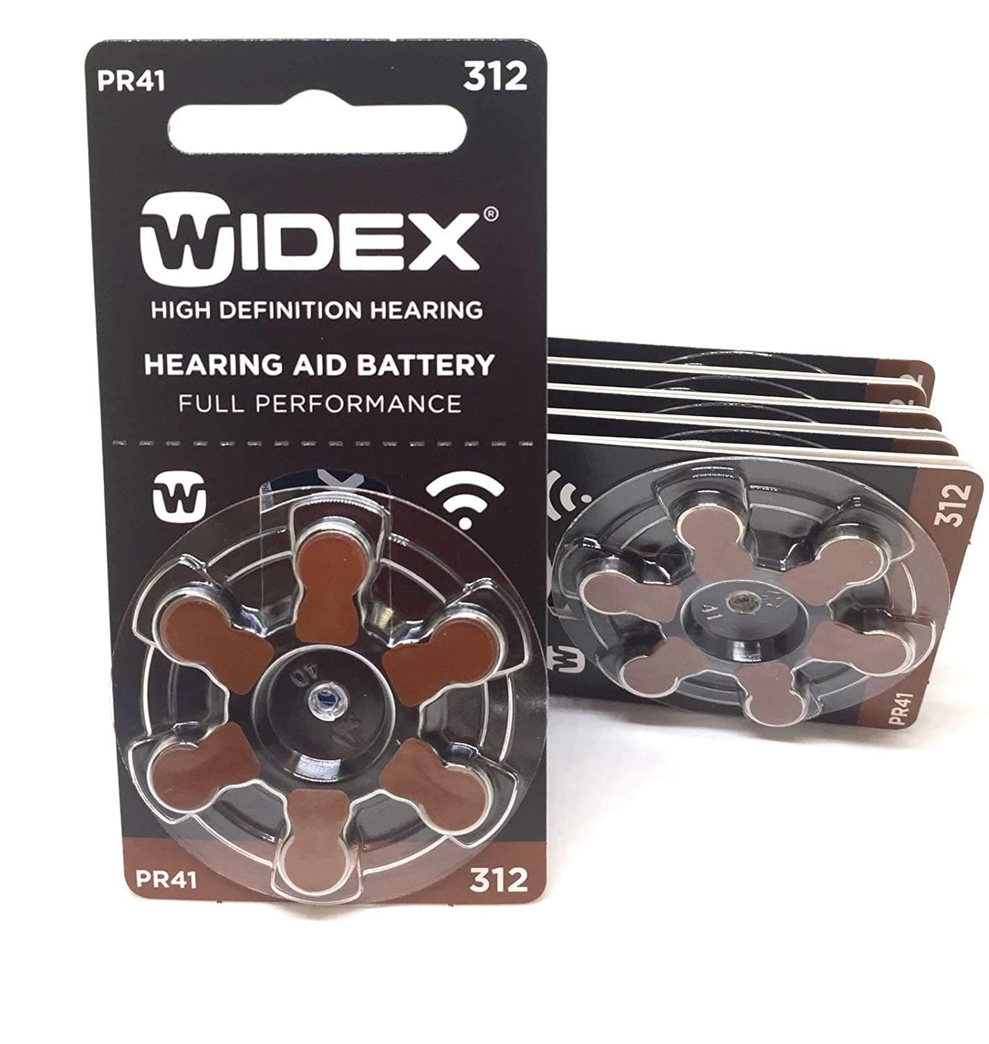Generic Widex Hearing Aid Battery Size 312 (Pr41) (10 Packets = 60 Batteries)