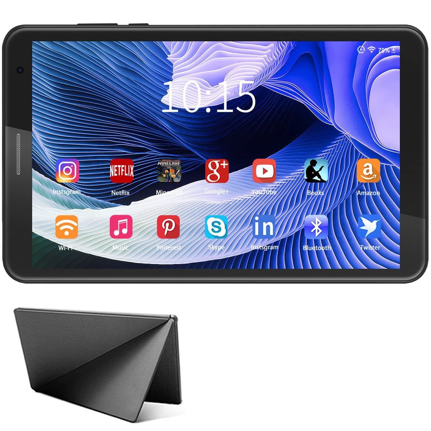 8 Inch Tablet Android 10.0, Quad Cord, 32GB ROM 3GB RAM 128GB Scalable, WIFI, Cameras, 1280 * 800 HD IPS Screen - DUODUOGO E8 Inch Tablet Pad GMS Google Certification (Red) (Gray)