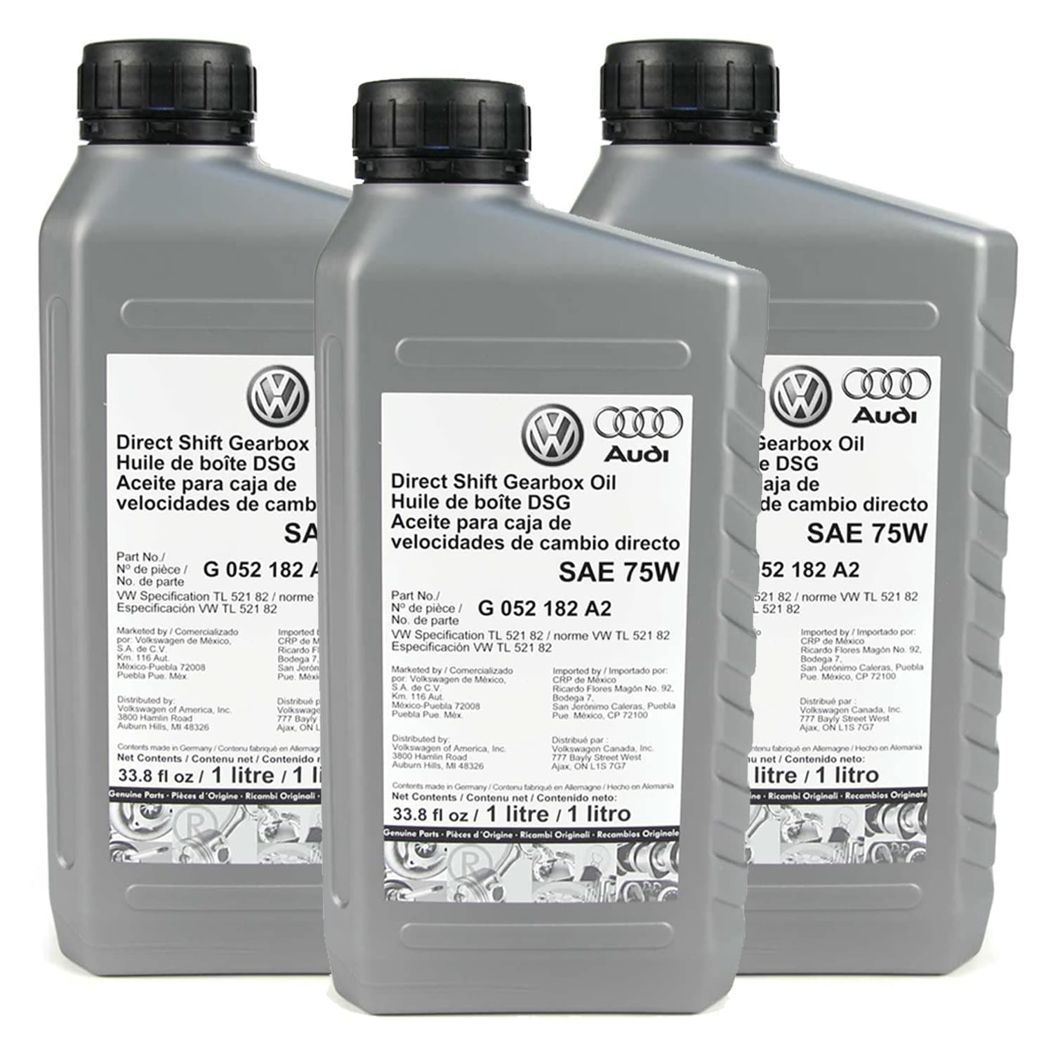 Genuine OEM Dual Clutch Transmission Fluid - Auto Trans Oil (DCTF-1) (SAE 75W) (3 Liters)
