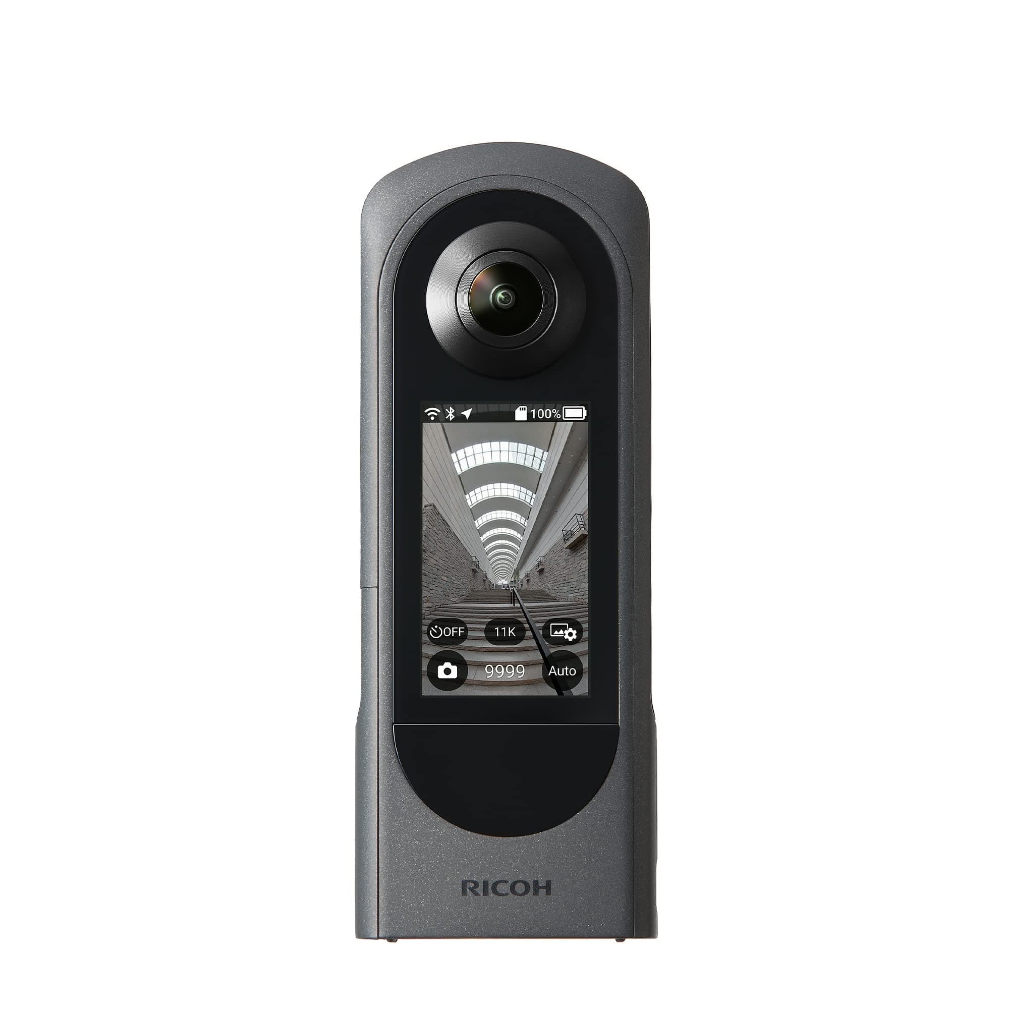 Ricoh Theta X 360° Camera - 11K High-Resolution (60 Megapixels), 5.7K Video, OLED Touch Screen, Built-in GPS, Interchangeable Battery, External Memory