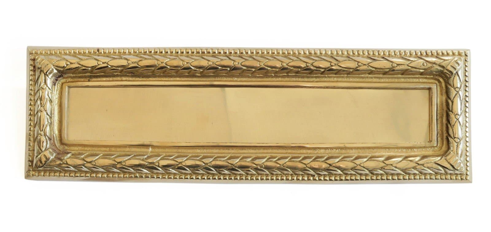 CastelionHeavy Solid Brass Regency Letter Plate (32cm x 10cm)