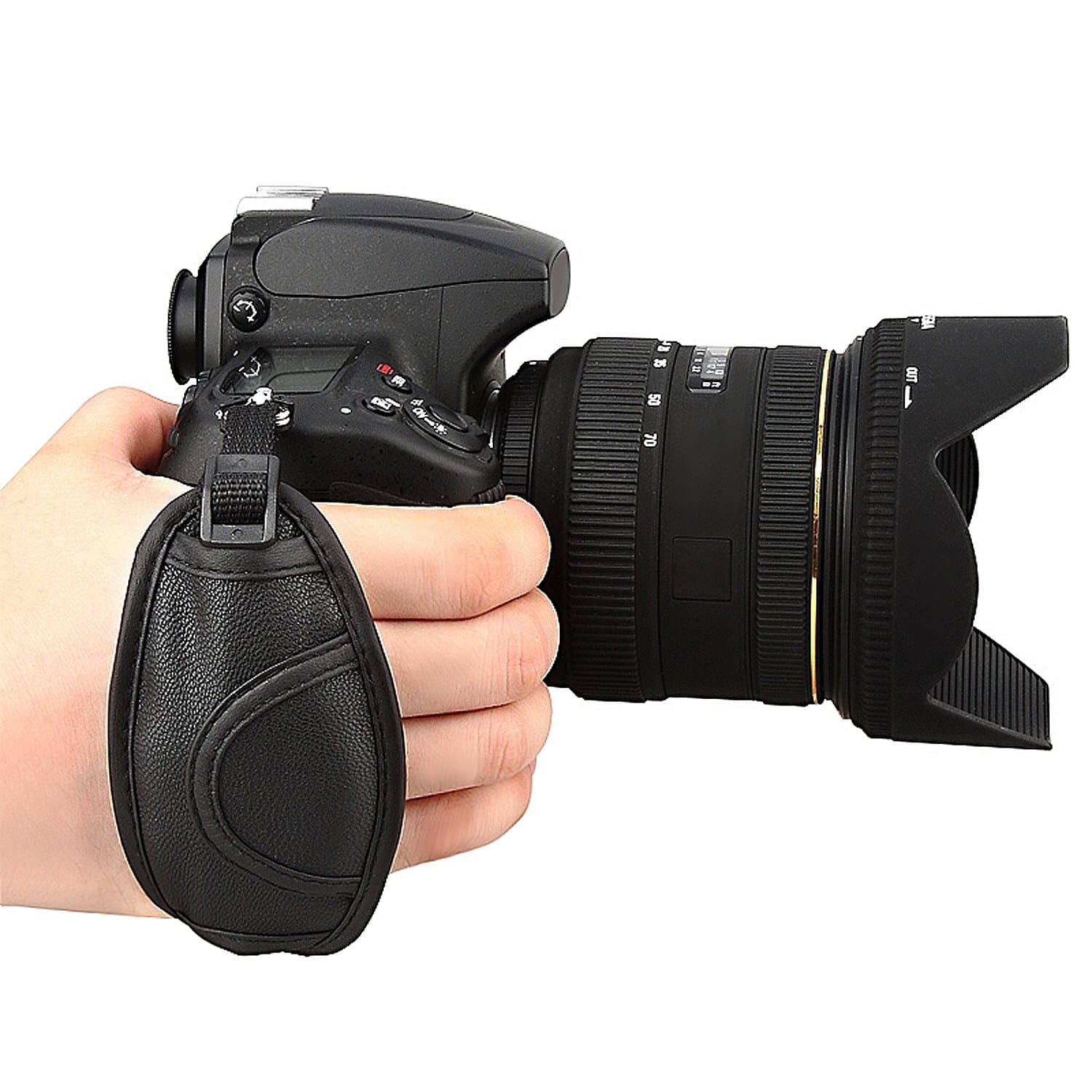 GTMax Black Digital Camera SLR Hand Strap Hand Grip Holder for Canon EOS 1100D/Rebel T3, EOS 600D/Rebel T3i, EOS 60D, EOS 550D/Rebel T2i, EOS 1D Mark IV, EOS 7D, EOS 500D/Rebel T1i, EOS 1Ds Mark III, EOS 1D Mark III, EOS 5D Mark II, EOS 50D, EOS 40D, EOS 450D/Rebel XSi, EOS 400D/Digital Rebel XTi, EOS 1000D/Rebel XS