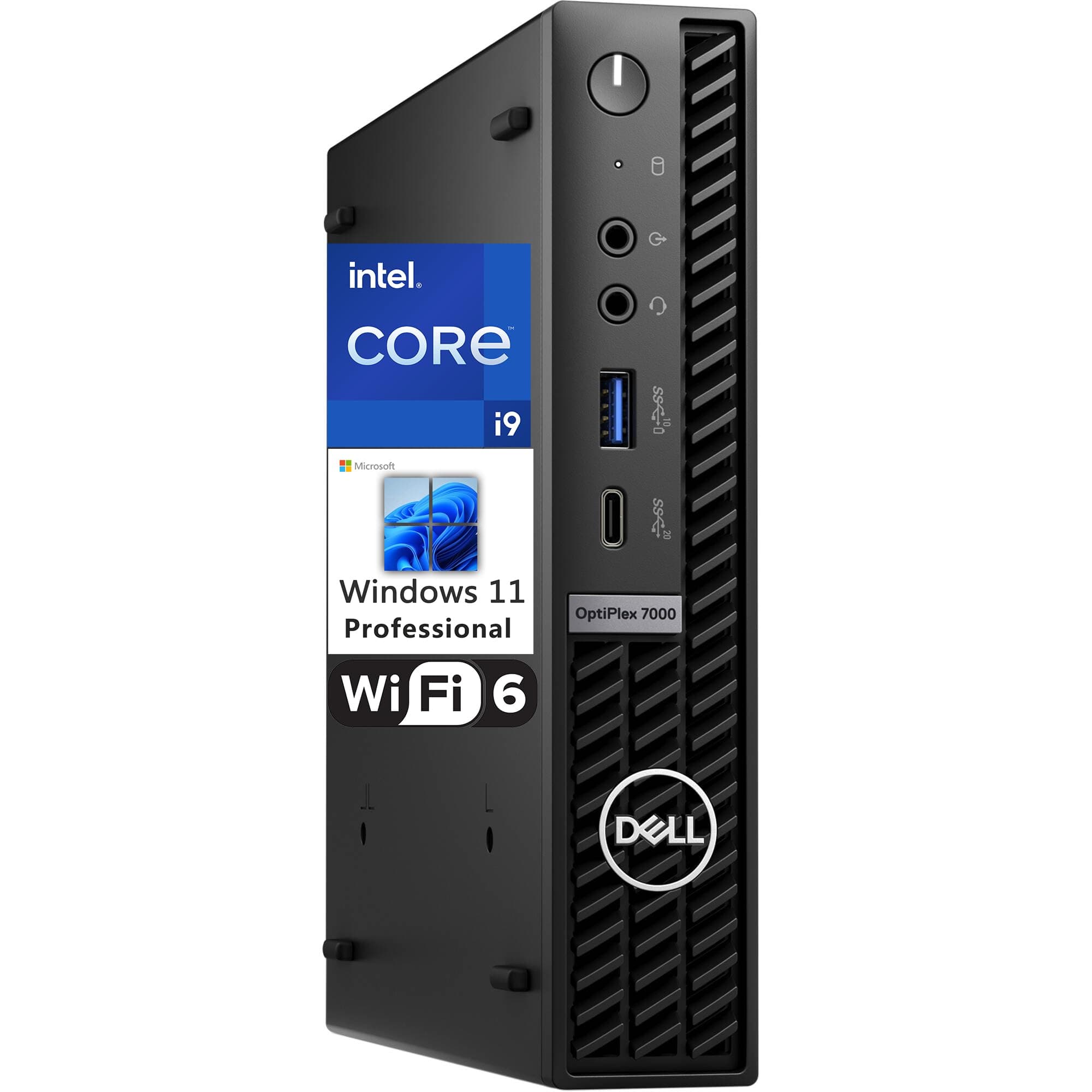 Dell OptiPlex 7000 Micro Form Factor MFF Business Desktop Computer, 12th Intel 16-Core i9-12900 up to 5.1GHz, 64GB DDR5 RAM, 1TB PCIe SSD, WiFi 6, Bluetooth, Keyboard & Mouse, Windows 11 Pro