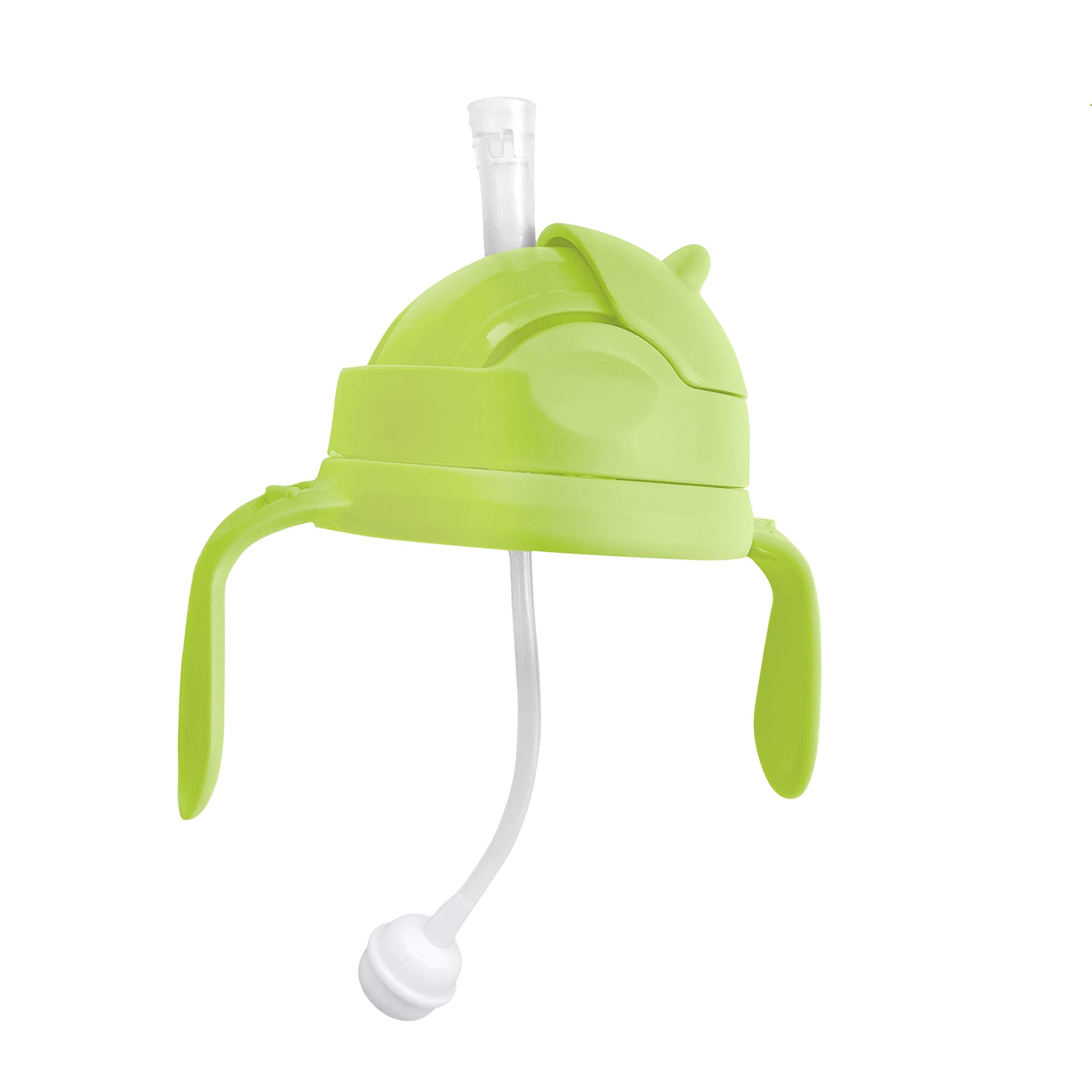 3-in-1 Weighted Straw Sippy Cup Conversion Kit for Comotomo Bottles | Versatile, Leak-Proof - Easy-to-Use Solution for Babies and Toddlers | Compatible with 5oz & 8oz Bottle (Green)