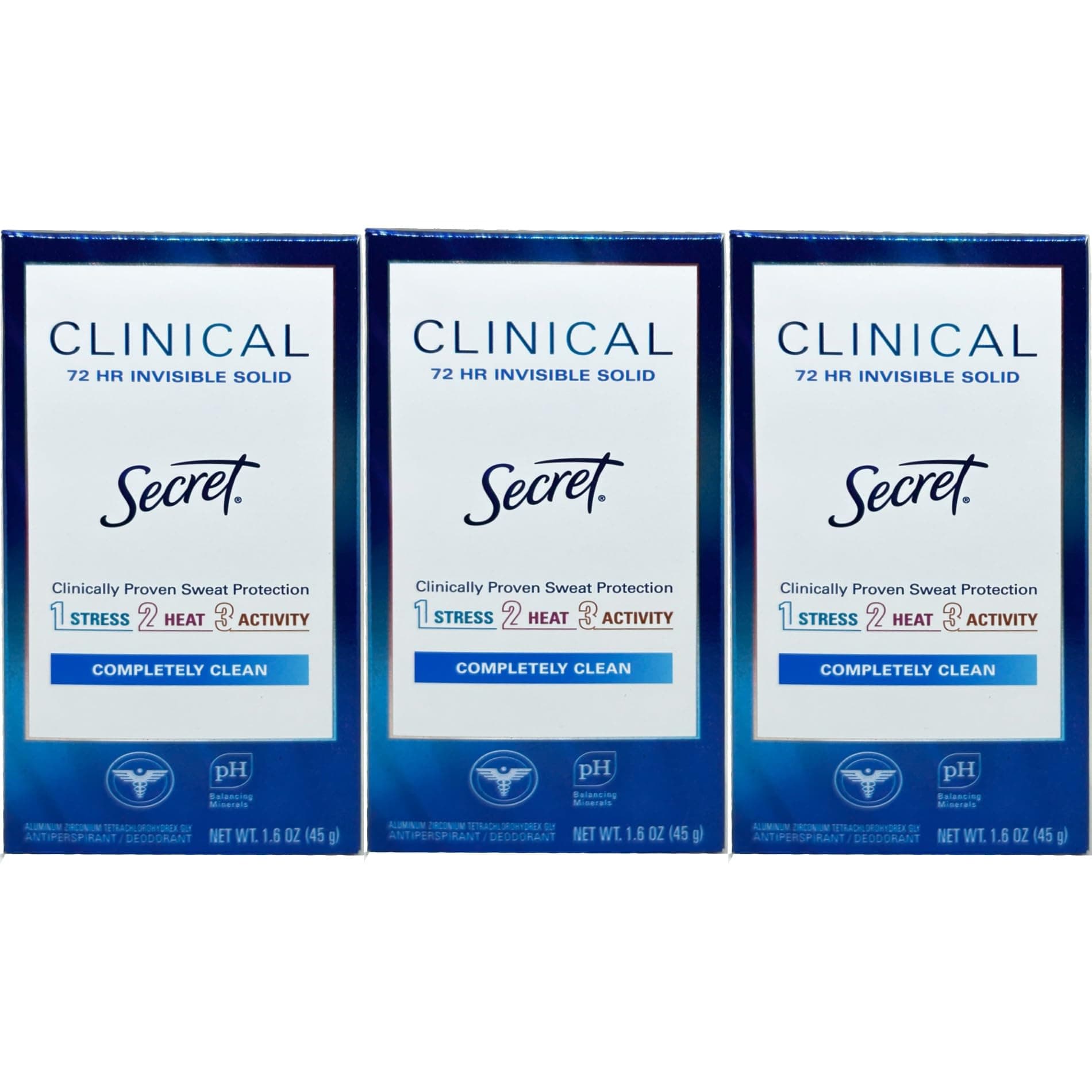 Clinical Strength Invisible Solid Deodorant (1.6 oz, 3 pk.)