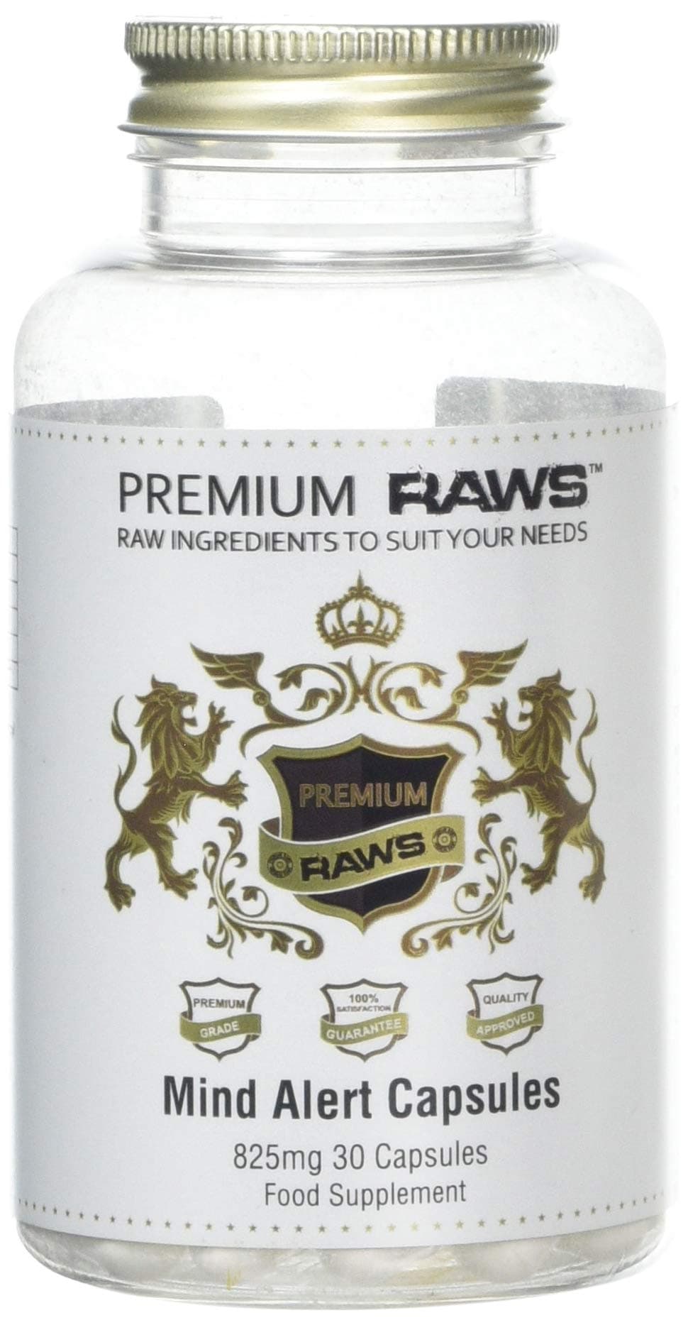 Premium Raws Mind Alert | Nootropic | Focus, Memory, Cognition | 30 Capsules