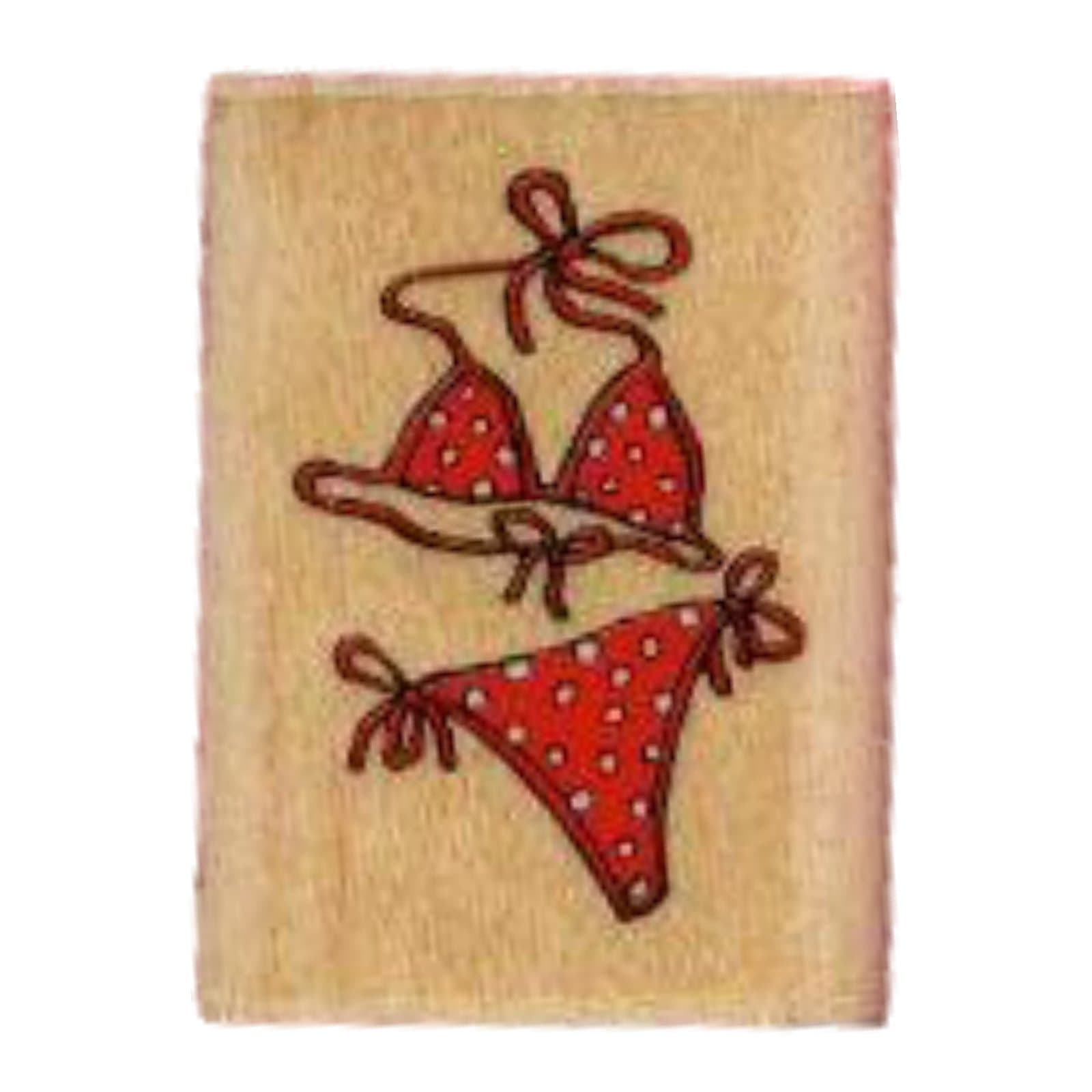 Teeny Weeny Bikini Rubber Stamp
