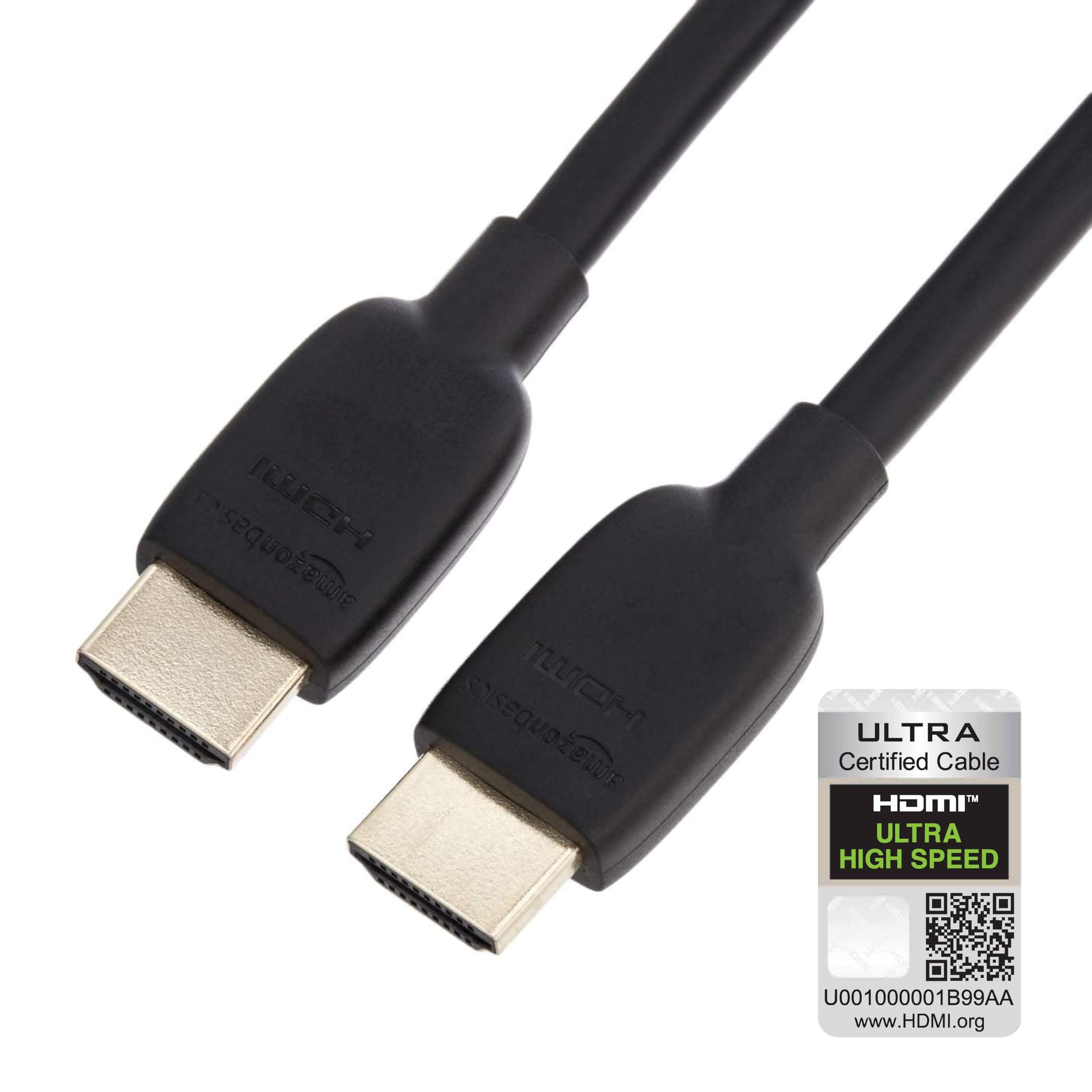 AmazonBasics High-Speed 8K HDMI Cable, Black - 3 Feet