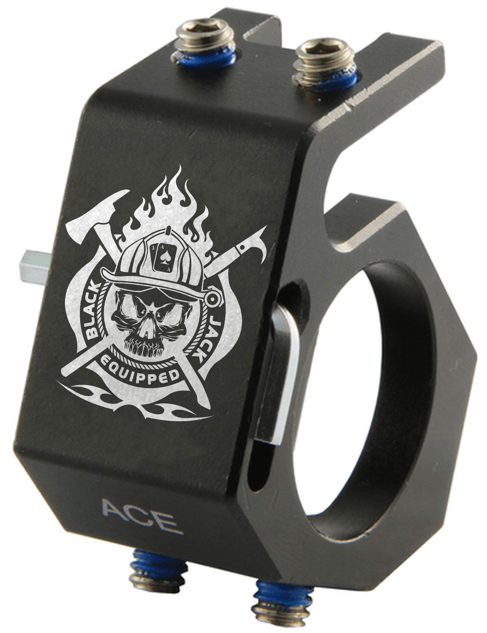 Fire Cam Blackjack Firefighter Helmet Aluminum Flashlight Holder (ACE)