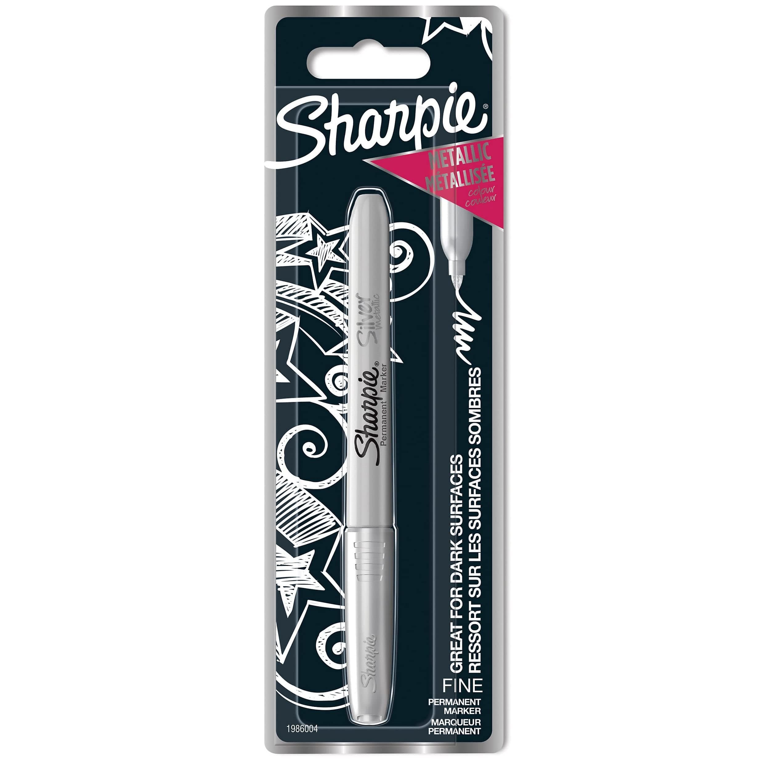 Permanent Marker | Fine Tip | Silver | 1 Count
