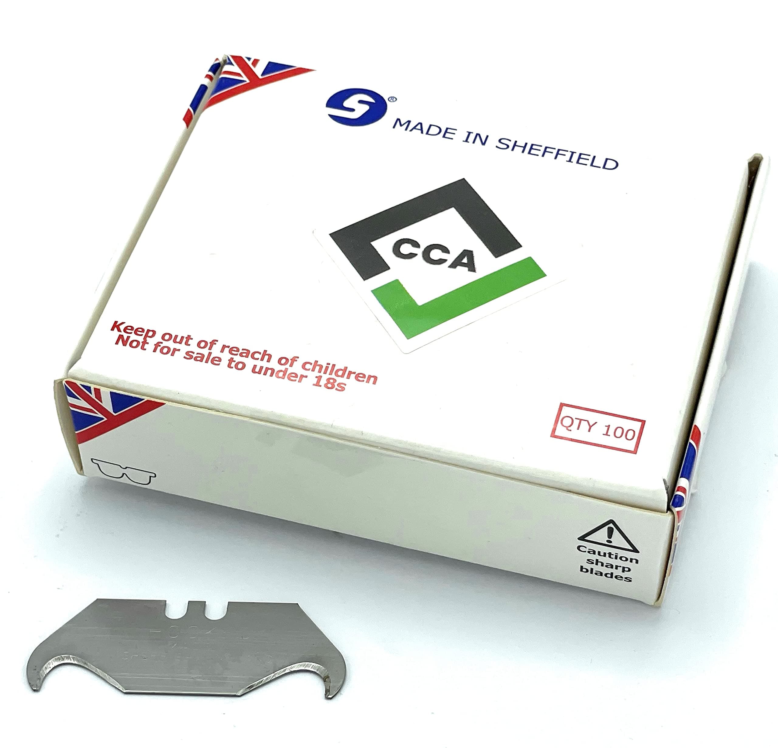 CCA Hooked Trimming Knife Blades x 100