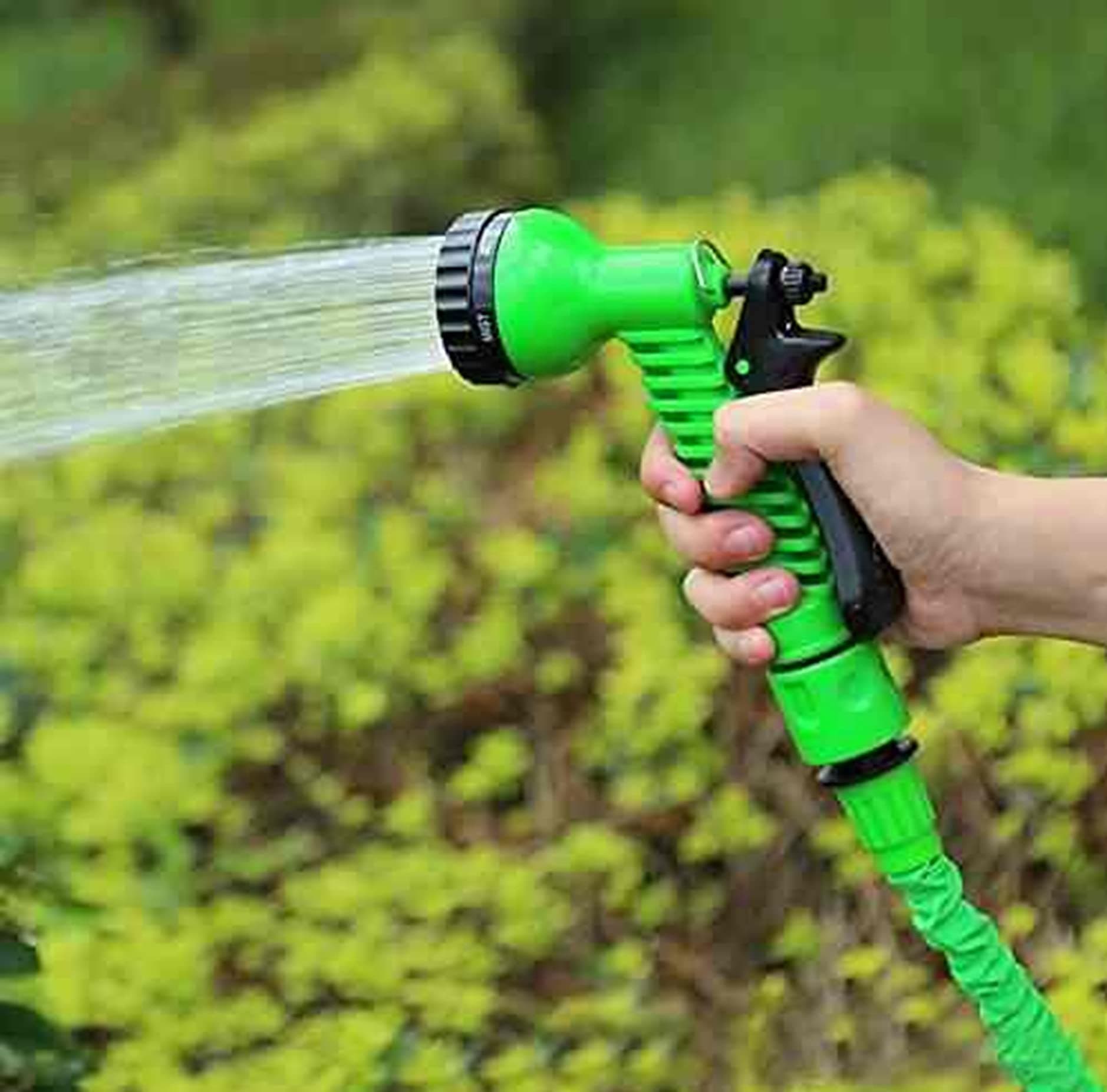 Lukzer Garden Hose Nozzle Spray Gun | 7 Pattern Adjustable High-Pressure Water Nozzle | Leak-Proof Design for Gardening, Car Wash, Lawn Care, Patio Cleaning & Outdoor Watering