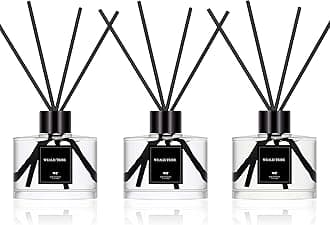 Reed Diffuser Set of 3 for Bathroom Air Fresheners, Oil Diffuser Sticks | Gardenia,Lavender & Eucalyptus,Jasmine & Lily Scent(1.7 fl oz Each Pack) Home Fragrance with 12 Sticks Defusers | Shelf Decor