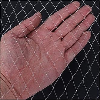 APOE Anti Bird Netting for Balcony, Nylon Mesh Netting for Plant Protection Pond Safety Fruit Cage Veg Net, 5m × 7m