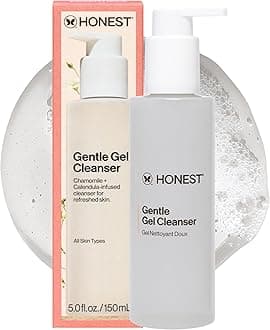 Honest Beauty Gentle Gel Daily Face Cleanser | Calms + Refreshes, Sensitive Skin Friendly | Chamomile + Calendula Extracts | EWG Verified + Cruelty Free | 5 fl oz