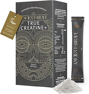True Creatine+ Sachets 15 x 6g - Premium Creatine Monohydrate Powder - 100% Micronised - High Performance, Strength Building - Muscle Recovery, Cognition & Wellness