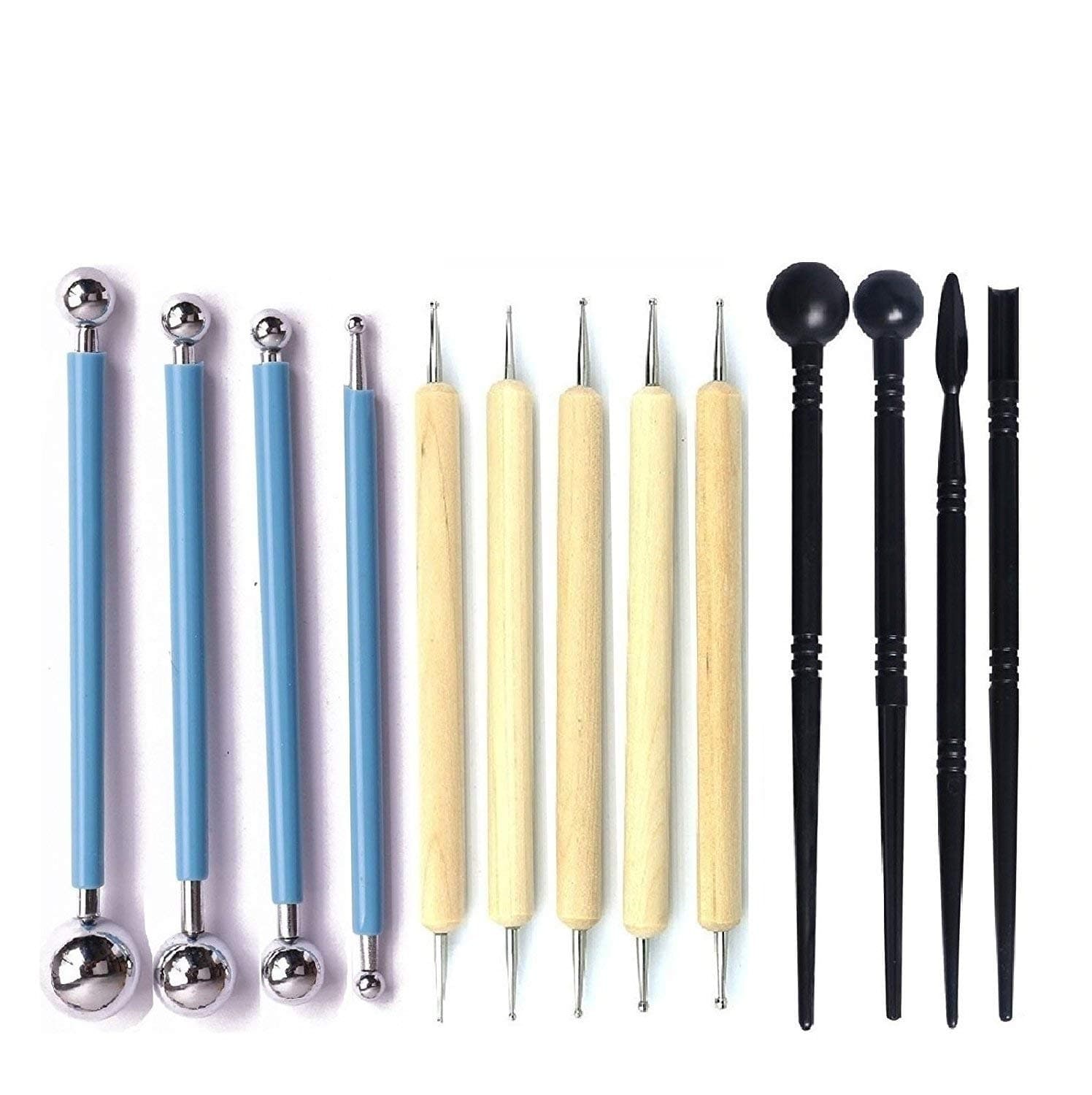 Meitinalife 13 Pcs Ball Stylus Dotting Tools Dotting Pens for Nails Ball Stylus Tools for Paper Ball Stylus Sculpting Tools Embossing Clay Tool Dotting Tools for Painting Mandalas Rocks Canvas