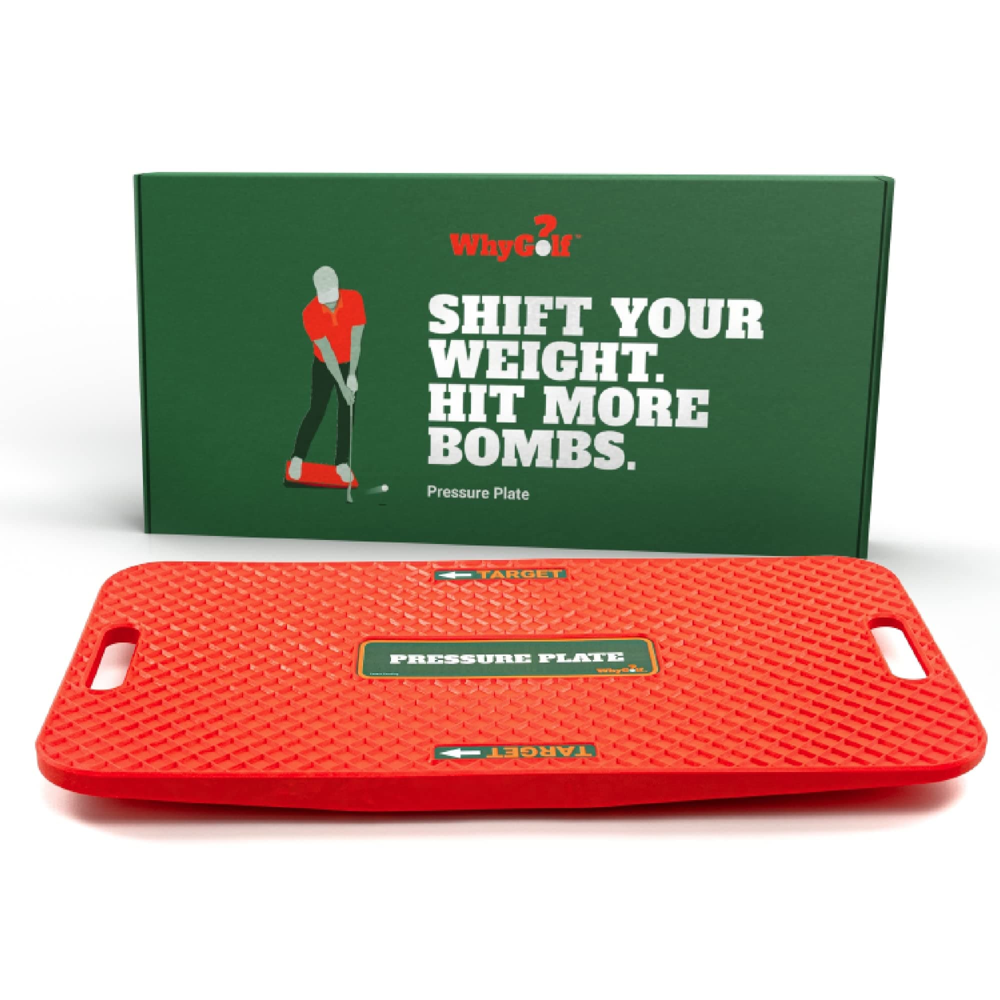 WhyGolf Pressure Plate For Improved Golf Game | Weight Shift Balance Board | Golf Teaching & Training Aid for Club Practice Equipment