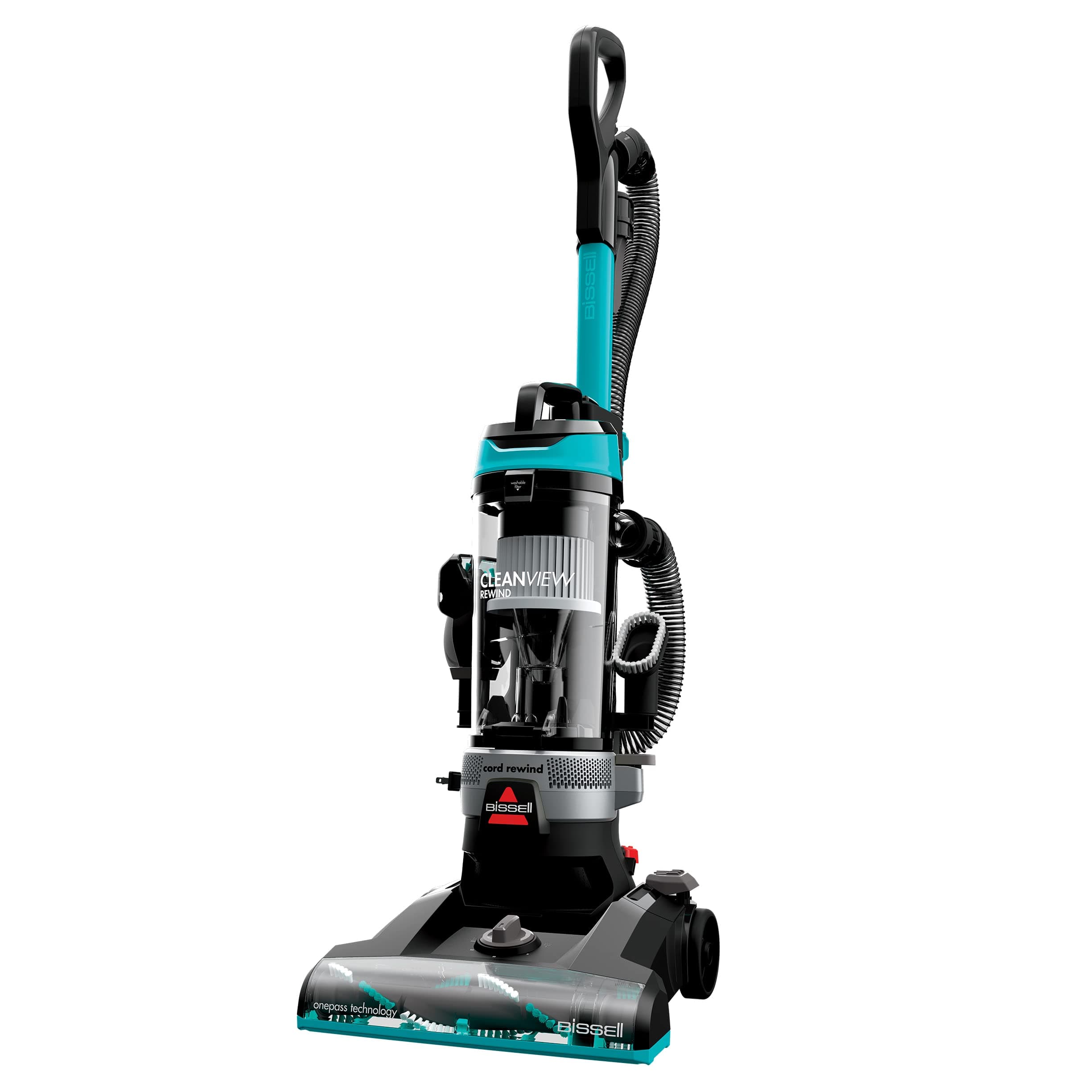 Bissell CleanView Rewind Upright Bagless Vacuum with Automatic Cord Rewind & Active Wand, 3534
