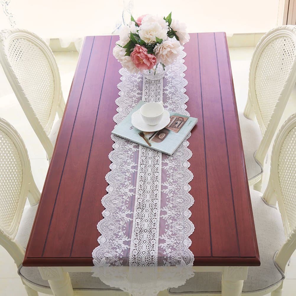 Table runner/[korean],lace, dining table runner/european style,simple,crystal, pendant table runner-A 30x210cm(12x83inch)