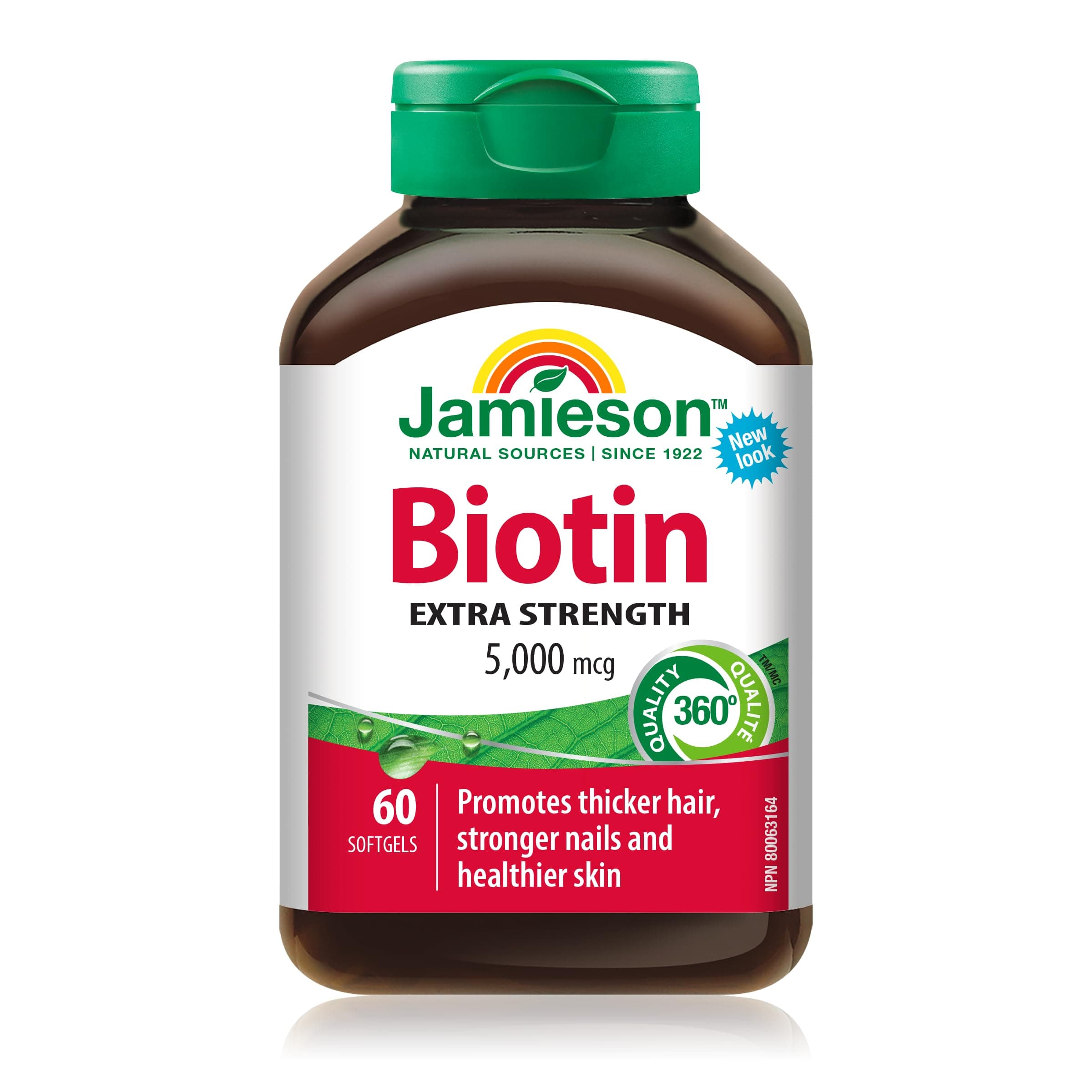Jamieson Biotin Extra Strength (5000mcg,60 Pieces)