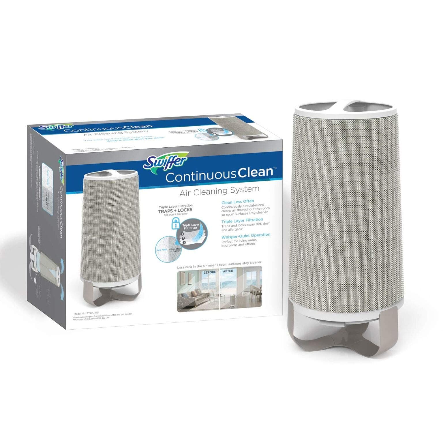 Swiffer Continuous Air Cleaning System Generation 2.0, White