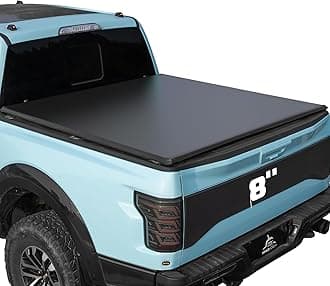 Truck Bed Tonneau Cover Compatible with Ford F150 F-150 2015-2025 8.2 ft Long Box, Soft Roll Up Style
