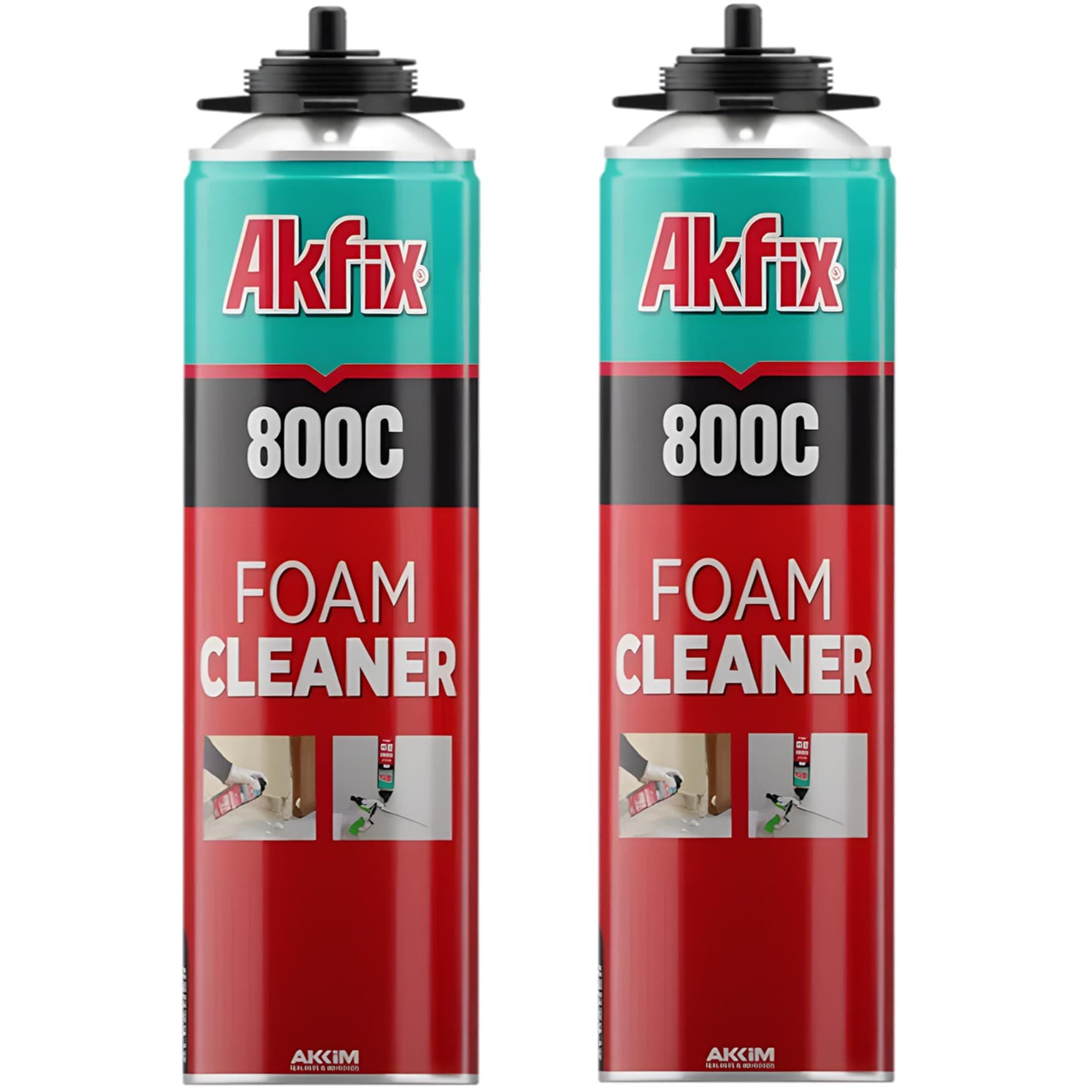 800C Gun Cleaner (2x12.3 oz.) – Solvent-Based Spray for Removing Uncured Polyurethane Foam, Cleans Valves & Adapters, Prevents Clogging, Maintains Tool Performance | 12.3 oz. 2 Pack