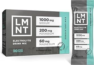 Keto Electrolyte Powder Packs | Paleo Hydration Powder | Sugar-free, Artificial Free | Raw Flavourless | 30 Sticks Pack