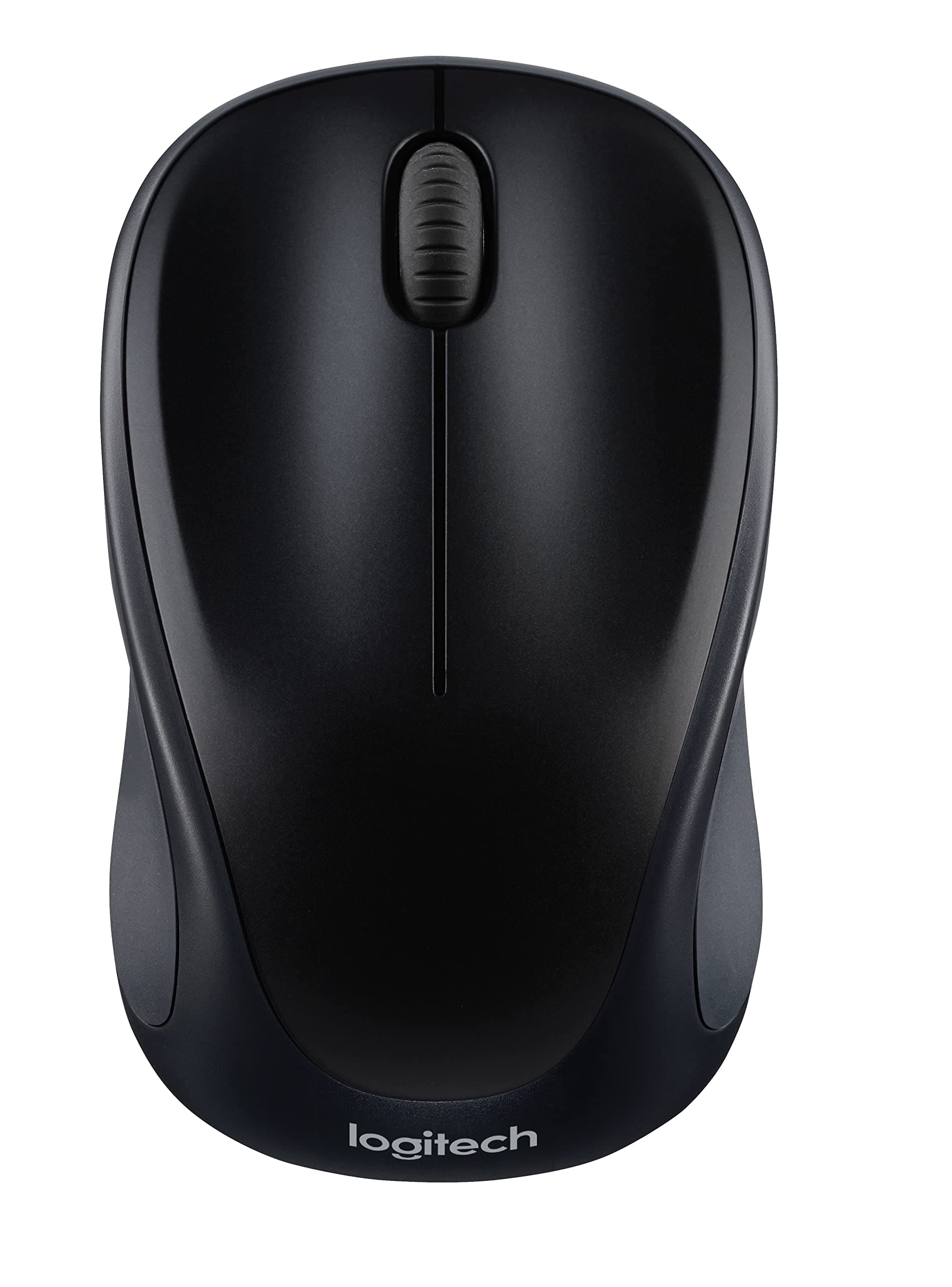 M317 Wireless Mouse, 2.4 GHz with USB Receiver, 1000 DPI Optical Tracking, 12 Month Battery, Compatible with PC, Mac, Laptop, Chromebook - Black