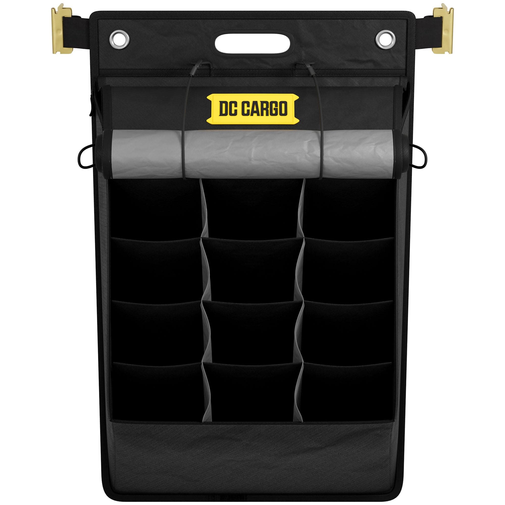 DC Cargo E-Track Hanging Trailer Organizer w/Cover - 19 in Tall x 33 in Wide - E-Track Accessories for Enclosed Trailer, Work Van, Cargo Trailer