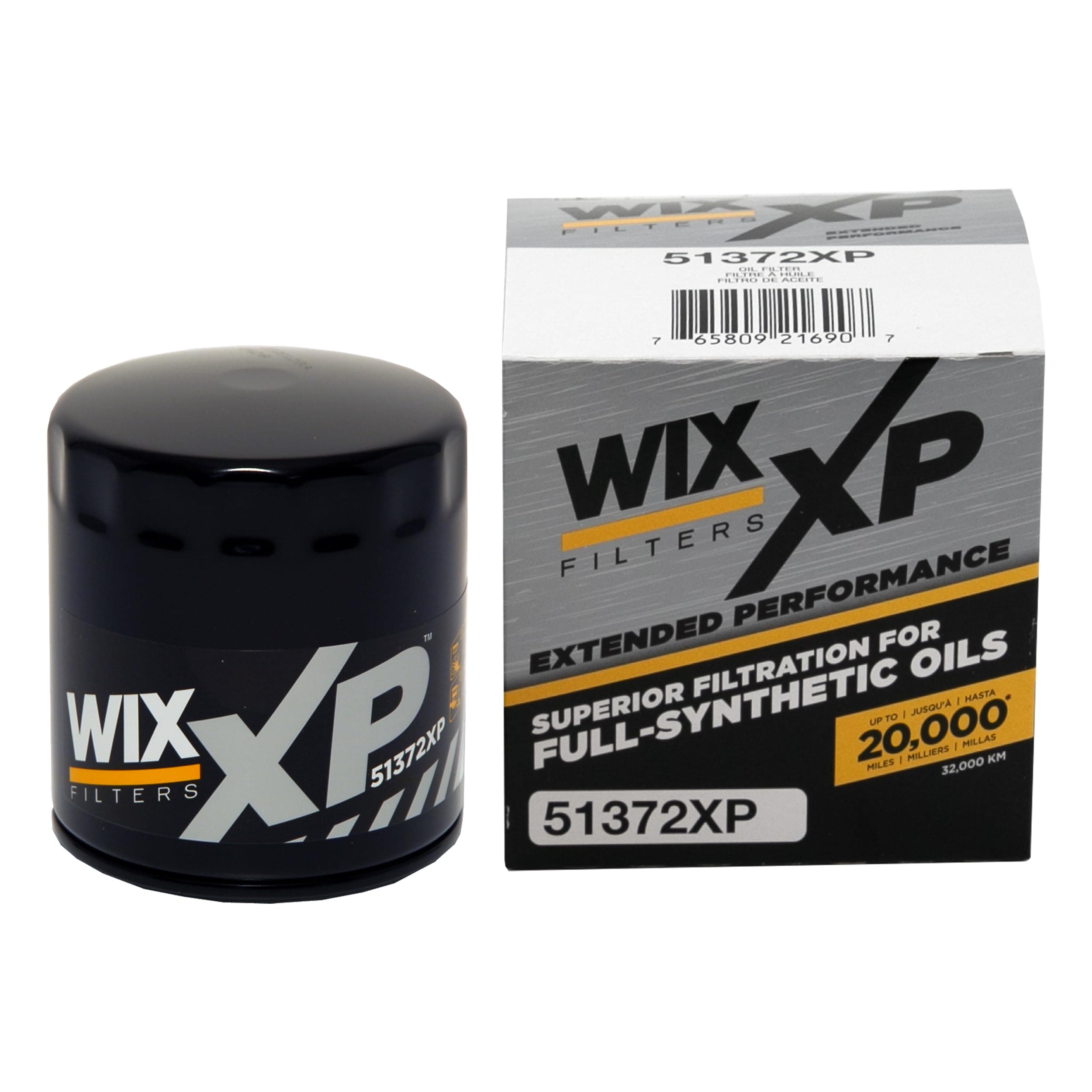 51372XP WIX XP Oil Filter Replacement, Built for Synthetic Oil - Compatible With Ford/Lincoln/Mercury (91-15), Mazda (00-09), Cadillac STS-V, XLR-V (06-09)