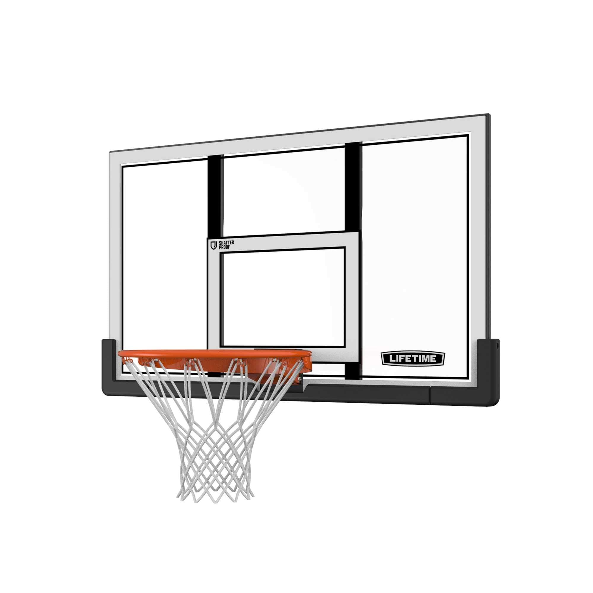 Shatter Proof Backboard Rim Combo, 48-Inch, Mounting Bracket Sold Separately