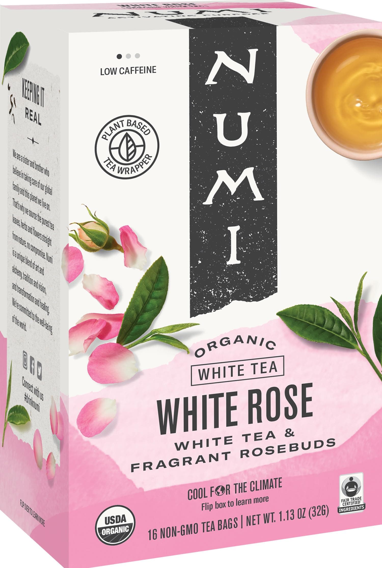 Organic Tea White Rose Tea, 16ct