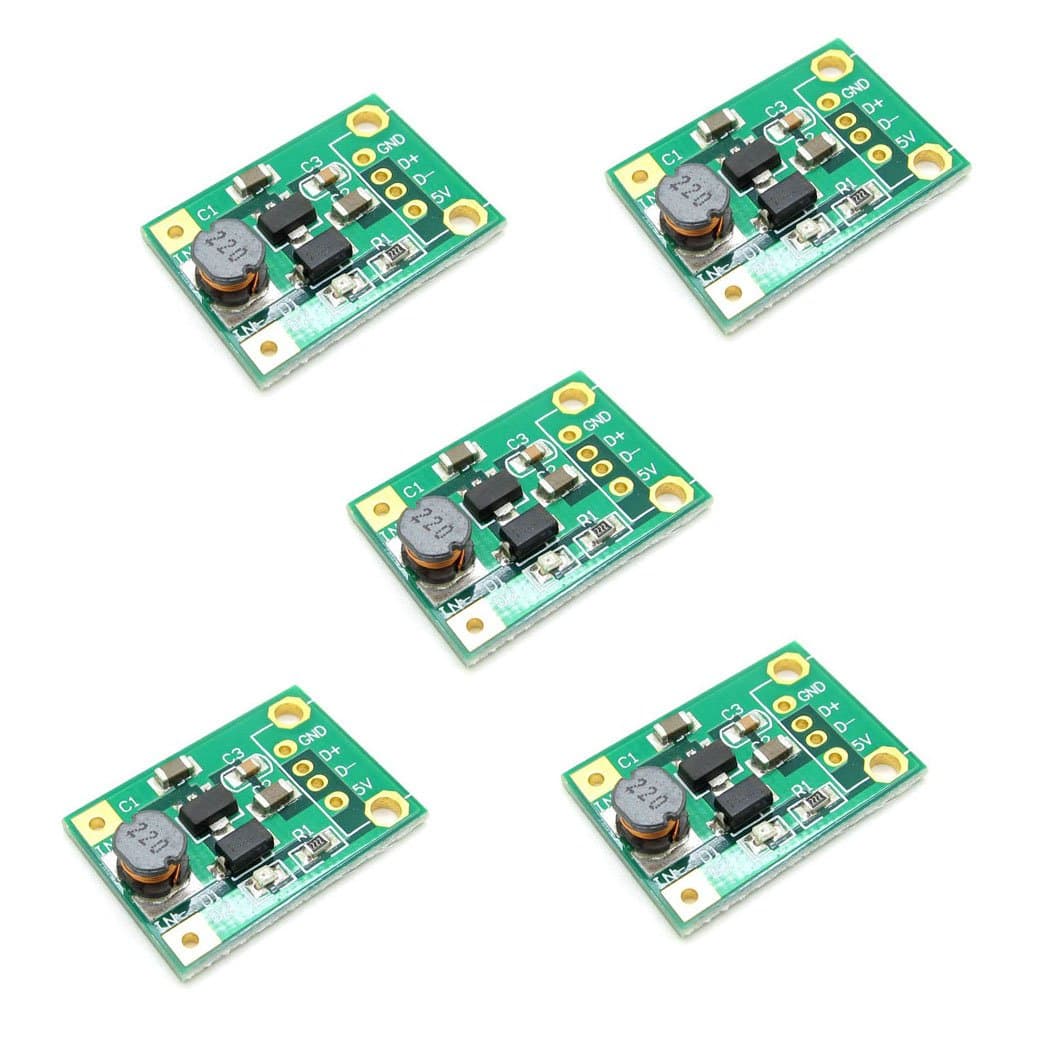 5 X DC 1V-5V to 5V Boost Module Board Mobile Power Supply Charging Step Up Module