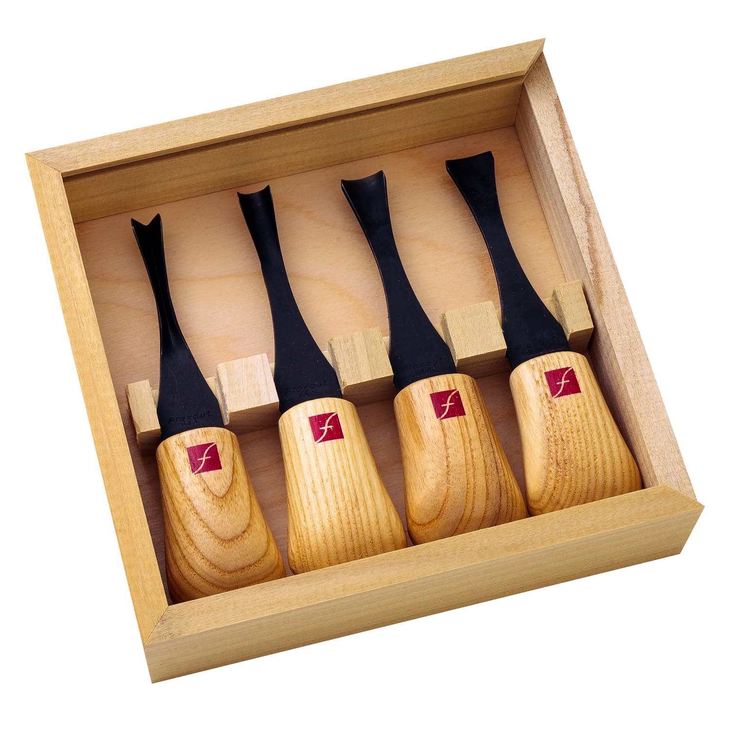 Flexcut Carving Tools, Wide-Format Palm Gouges, Ash Hardwood