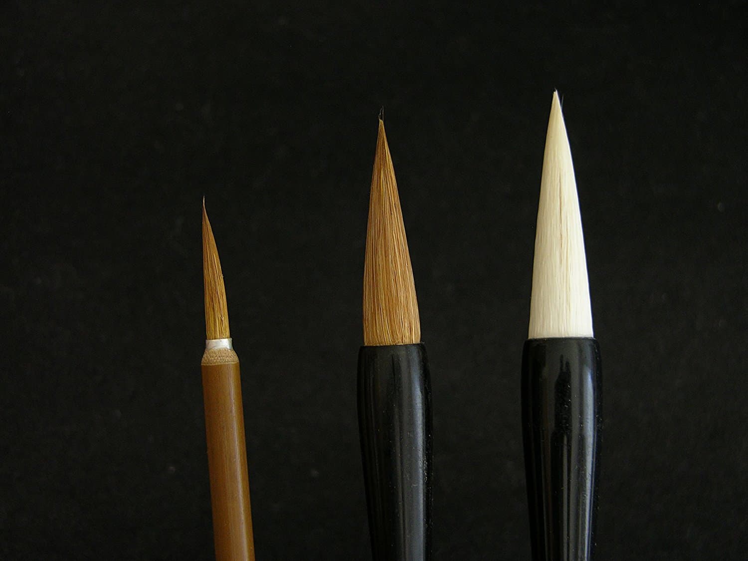 Basic Chinese Painting Brushes for Beginners, Set of 3