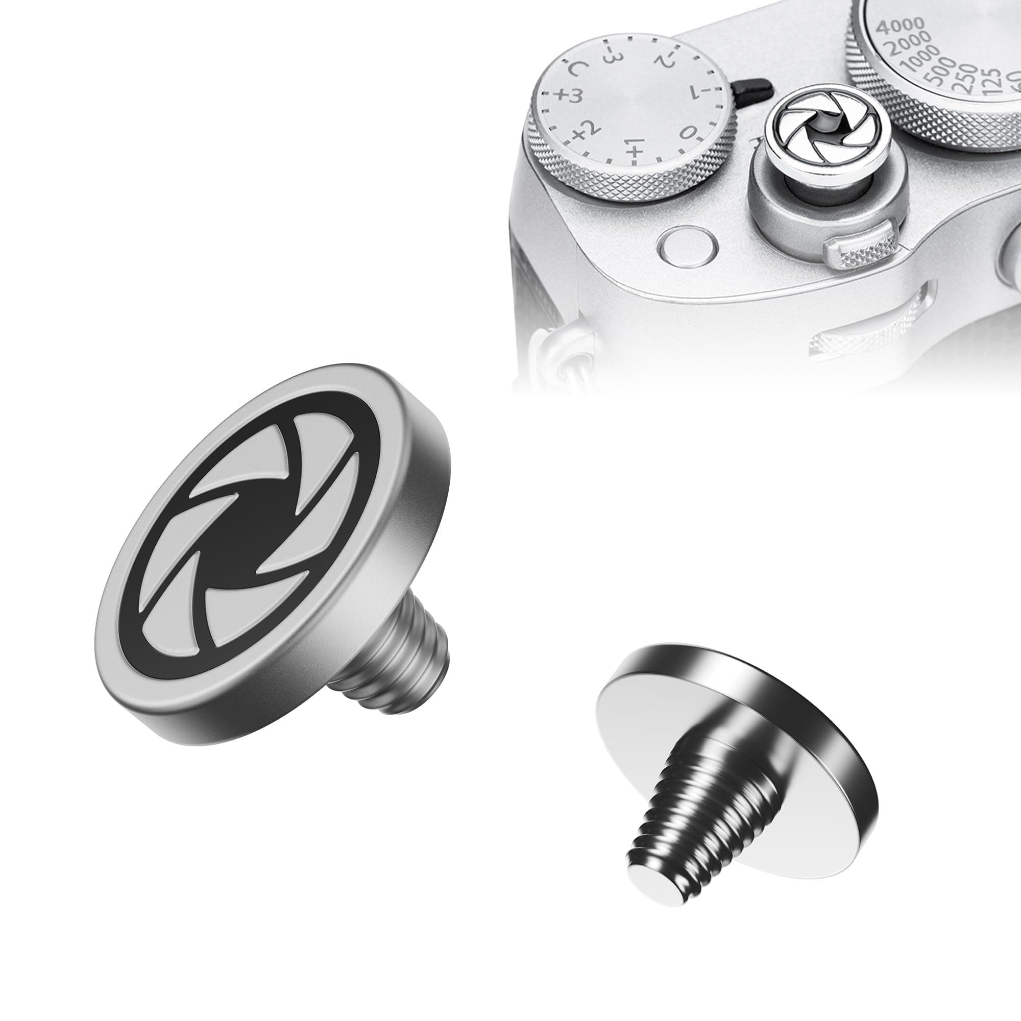 JJC Camera Soft Release Button, Shutter Button for Fuji Fujifilm X-T5 X-T4 X-T3 X-T30 X-T30 II X-T20 X-PRO3 X-RPO2 X00VI X100V X100 X-E4 X-E3, Pure Copper Material