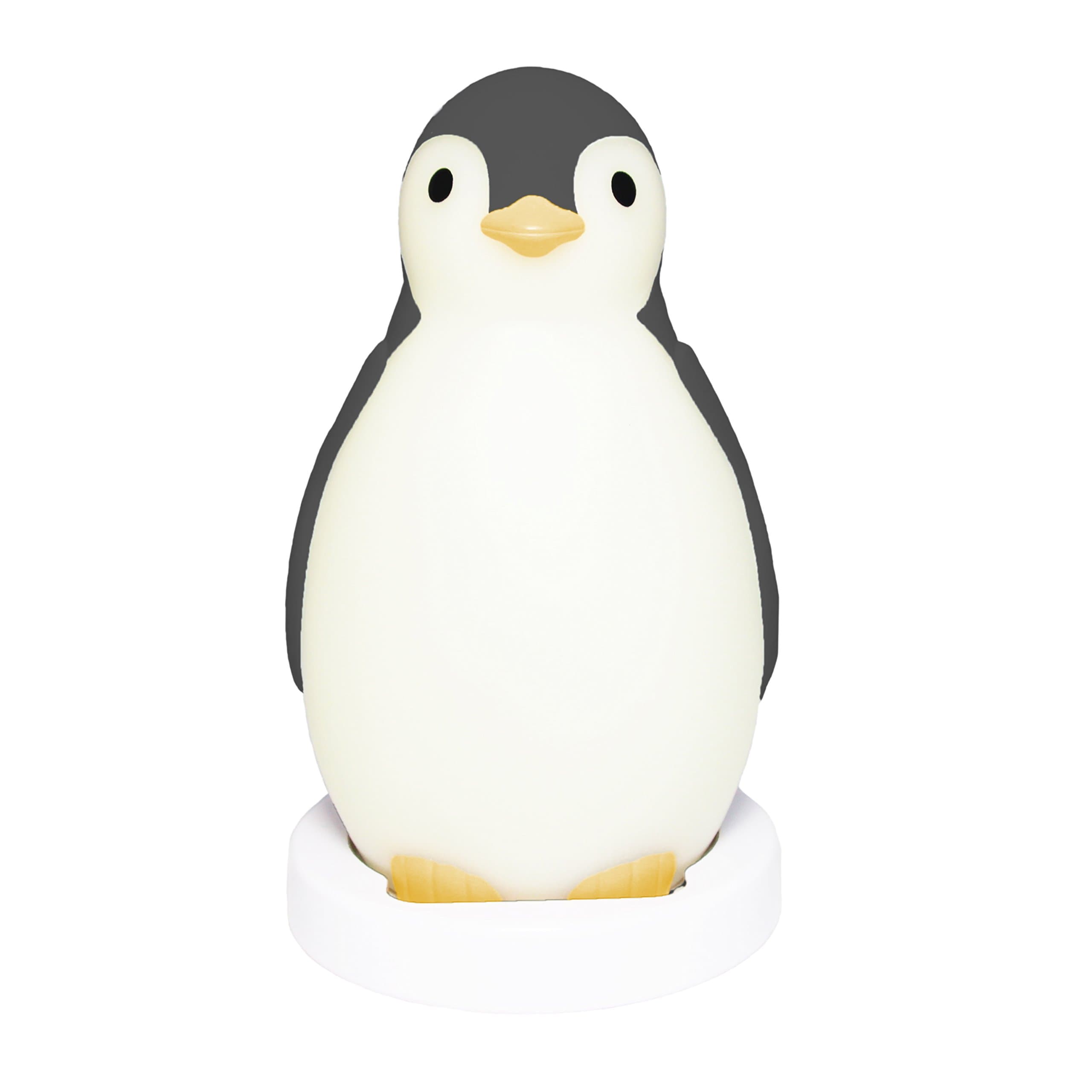 Night Light Sleep Trainer for Kids - Grey - Portable Wireless Bluetooth Speaker, Color Changing, Pam The Penguin by ZazuKids