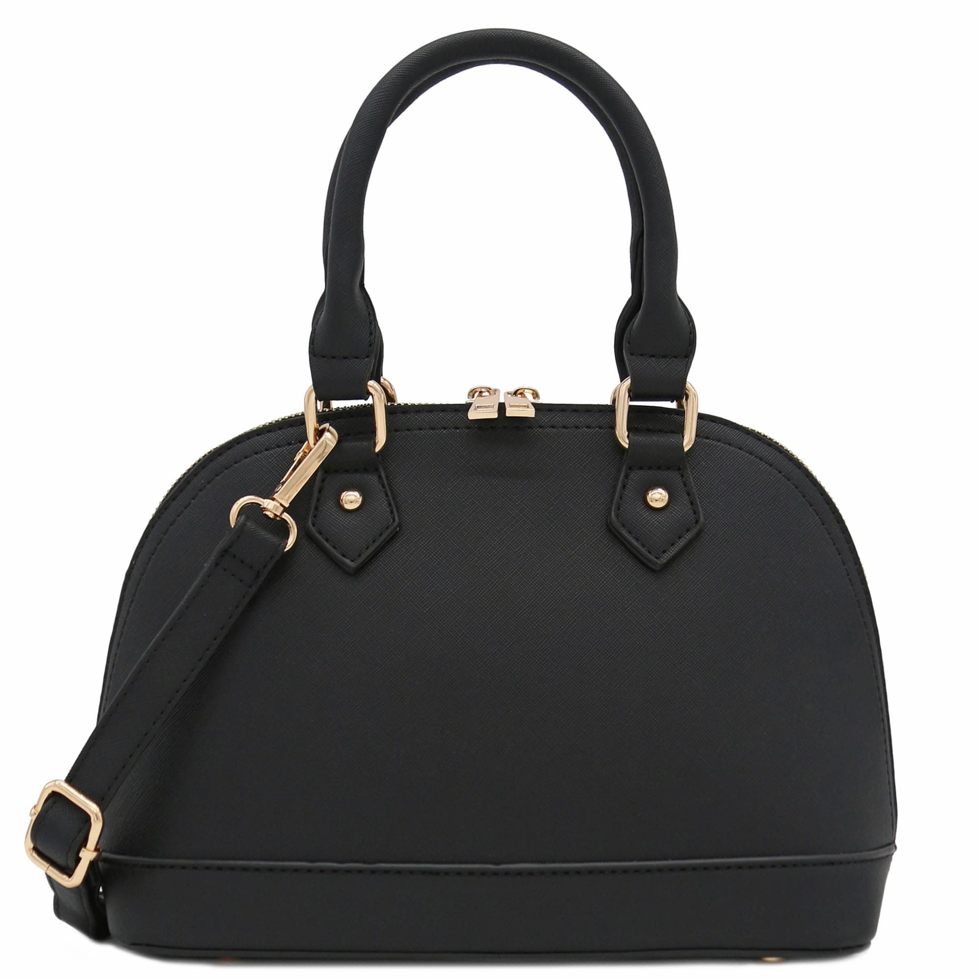 Zip-Around Saffiano Classic Dome Satchel