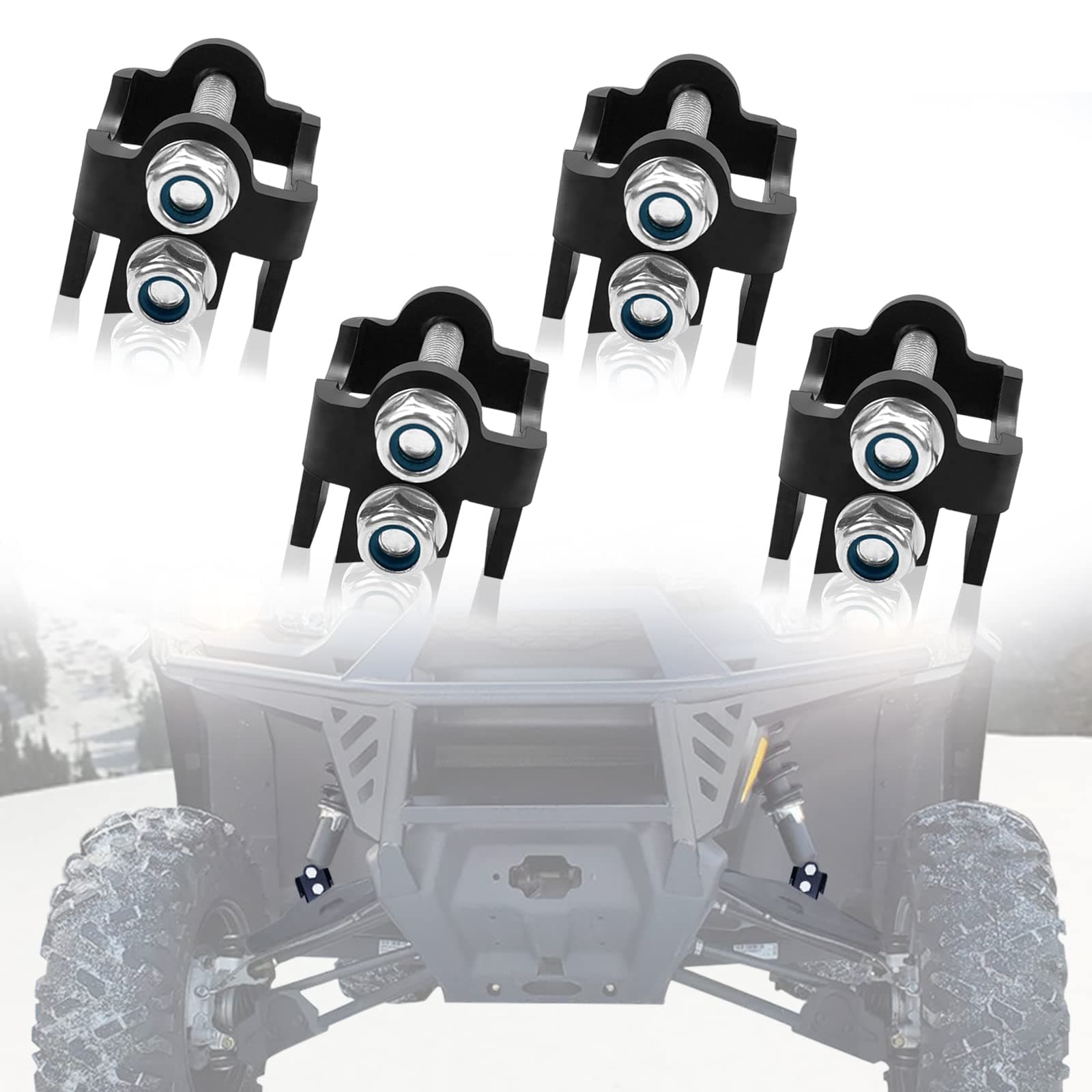 UTV Defender Lift Kit, StarknightMT 2" Max Defender Front&Rear Lift Kit Compatible with Can-am Defender 500 800 1000 HD5/ HD8/ HD10/ XMR 2016 2017 2018 2019 2021, Set of 4