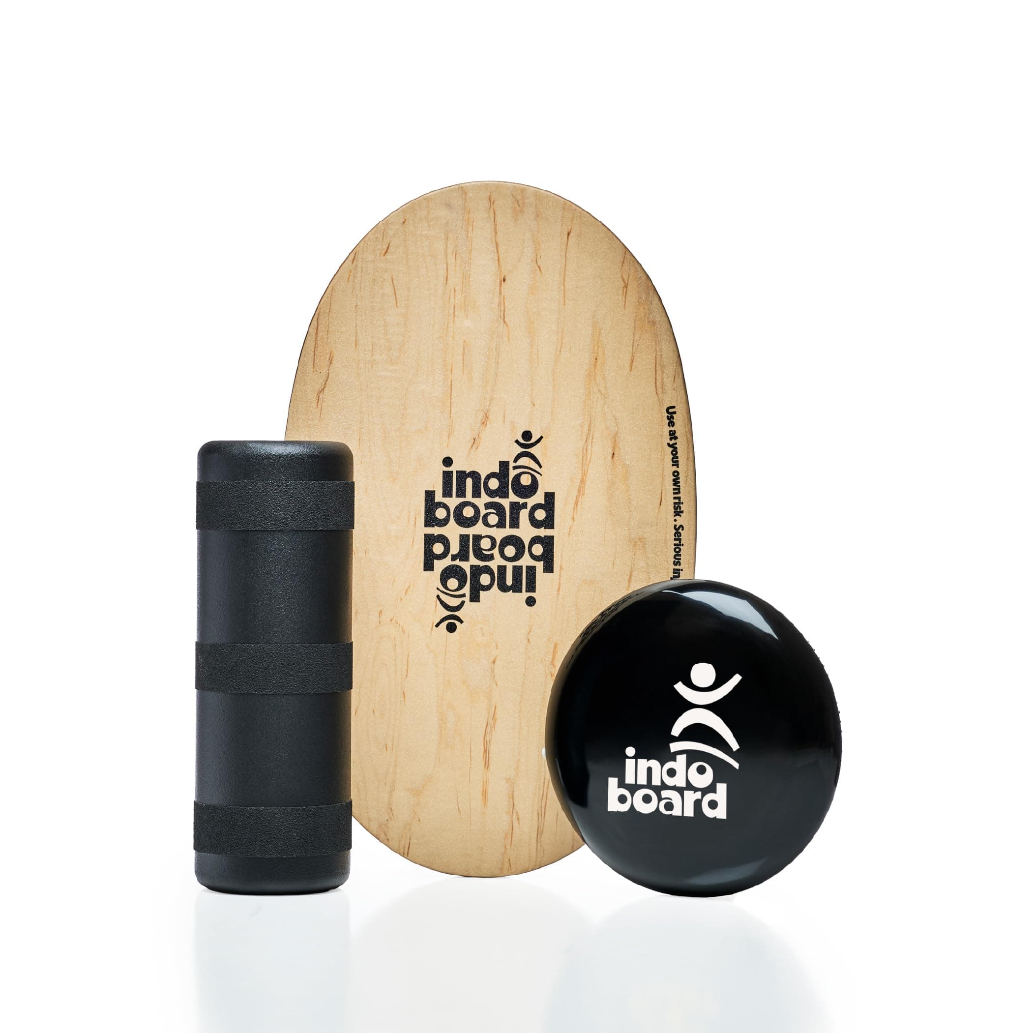The Original Indo Board Training Package - Balance Board Trainer for Core Strength, Stability & Athletic Performance - Surfing, Skateboarding, Snowboarding, Yoga, Physical Therapy & More. Includes Board, Cushion and Roller.