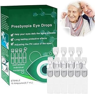 Optivipro Presbyopia Eye Drops, Presbyopia VisionRestore Eye Drops, VisionRestore Eye Drops, Lubricant Eye Drops, Effective Solution for Cataracts & Dry Eyes (1box)