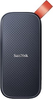 SanDisk 2TB Portable SSD - Up to 800MB/s, USB-C, USB 3.2 Gen 2, Updated Firmware - External Solid State Drive - SDSSDE30-2T00-G26