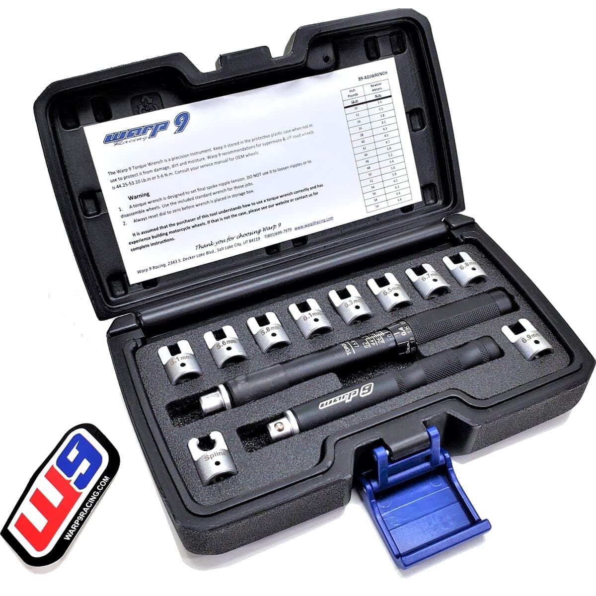 Warp 9 Adjustable Torque Spoke Wrench Kit