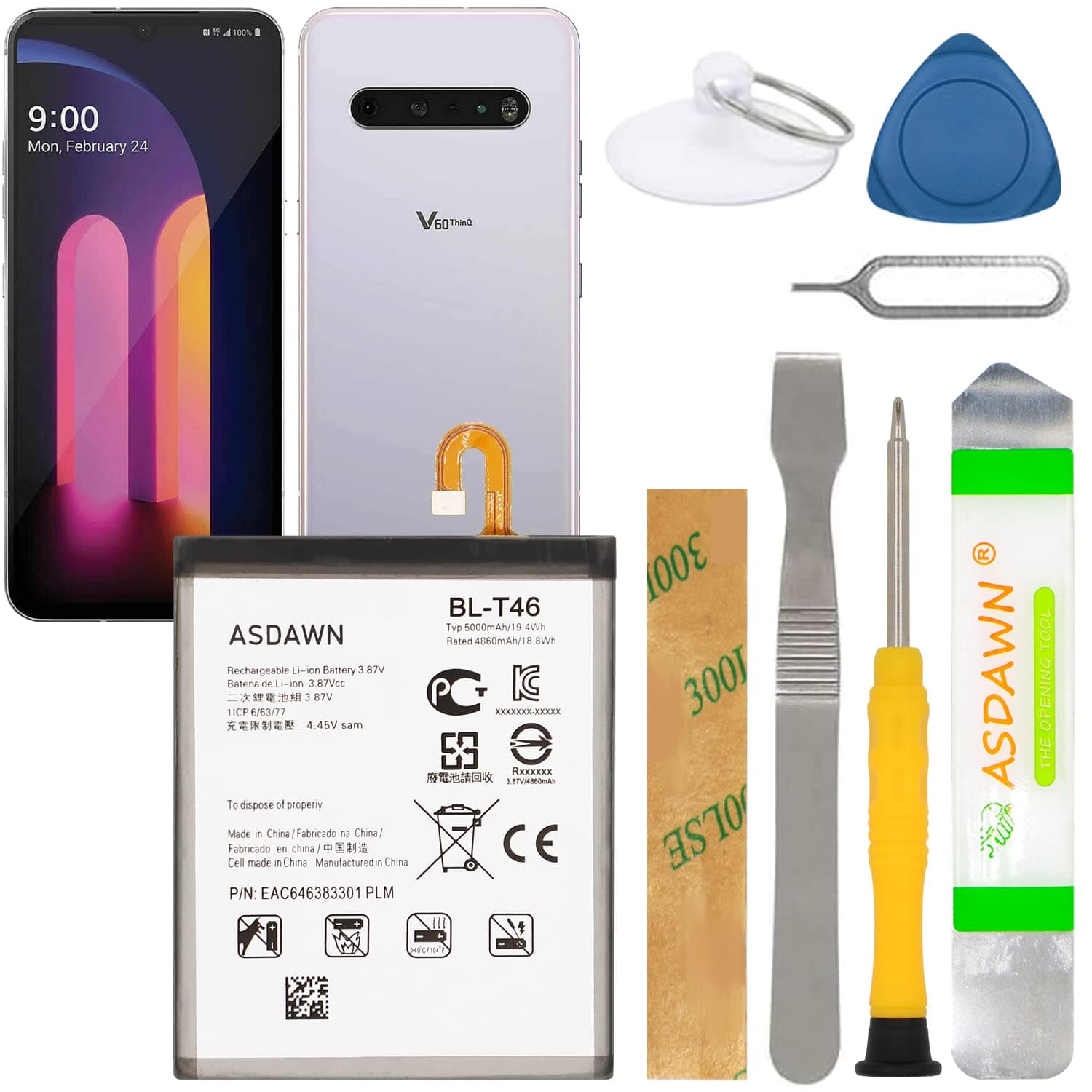 for LG V60 ThinQ 5G Battery Replacement