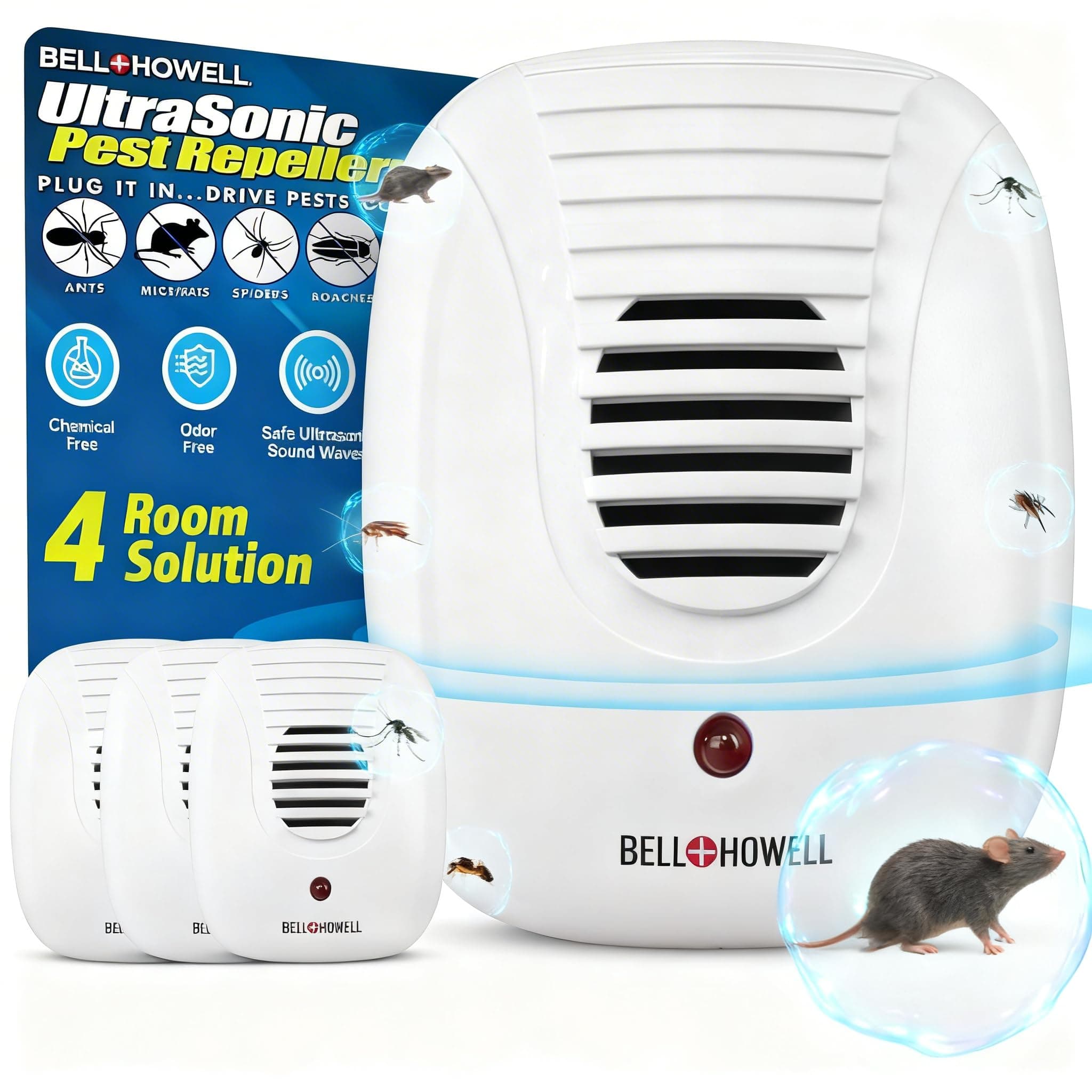 Ultrasonic Pest Repeller -4 Pack