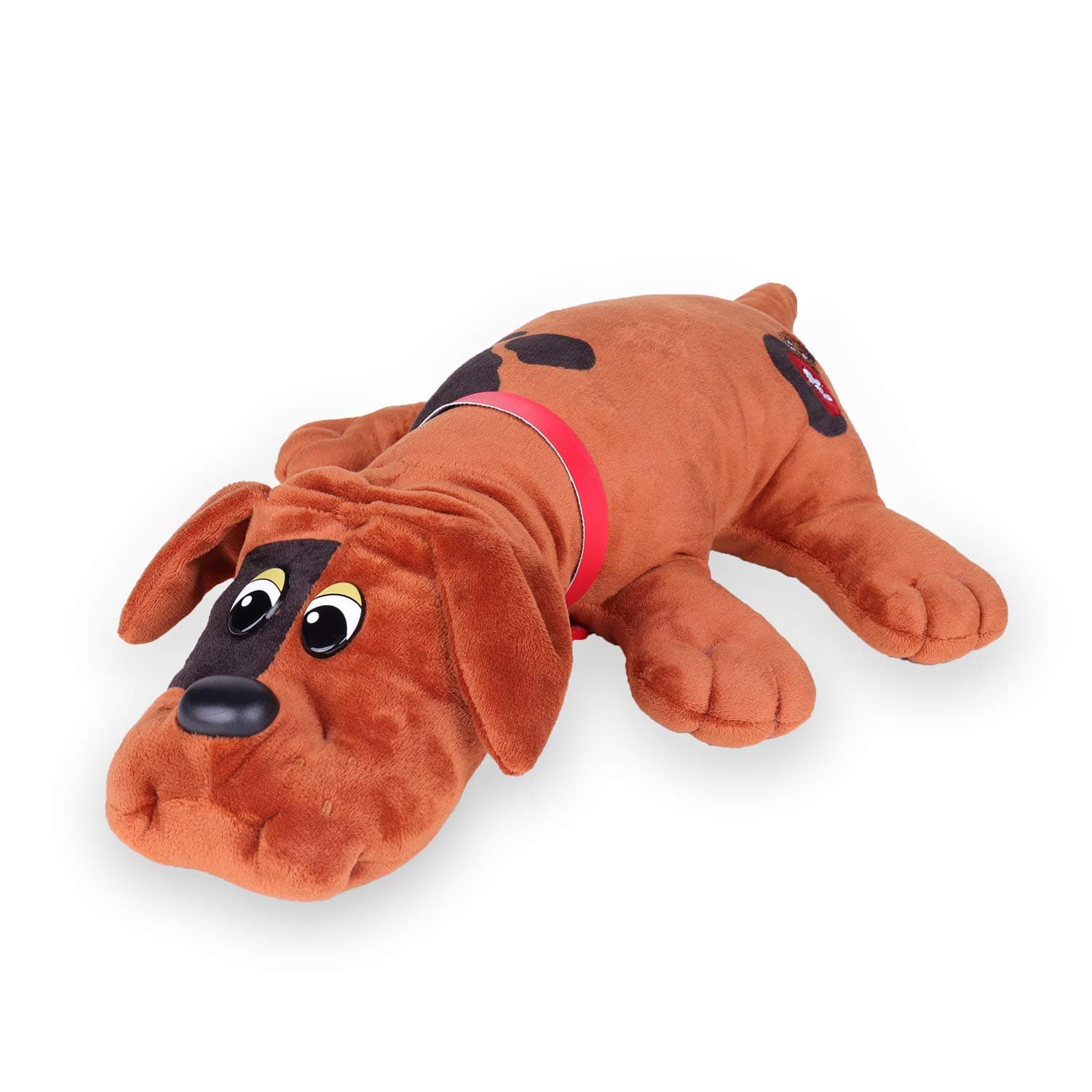 POUND PUPPIES Basic Fun Classic Stuffed Animal Plush Toy - Great Gift for Girls & Boys - 17" - Red with Black Spots